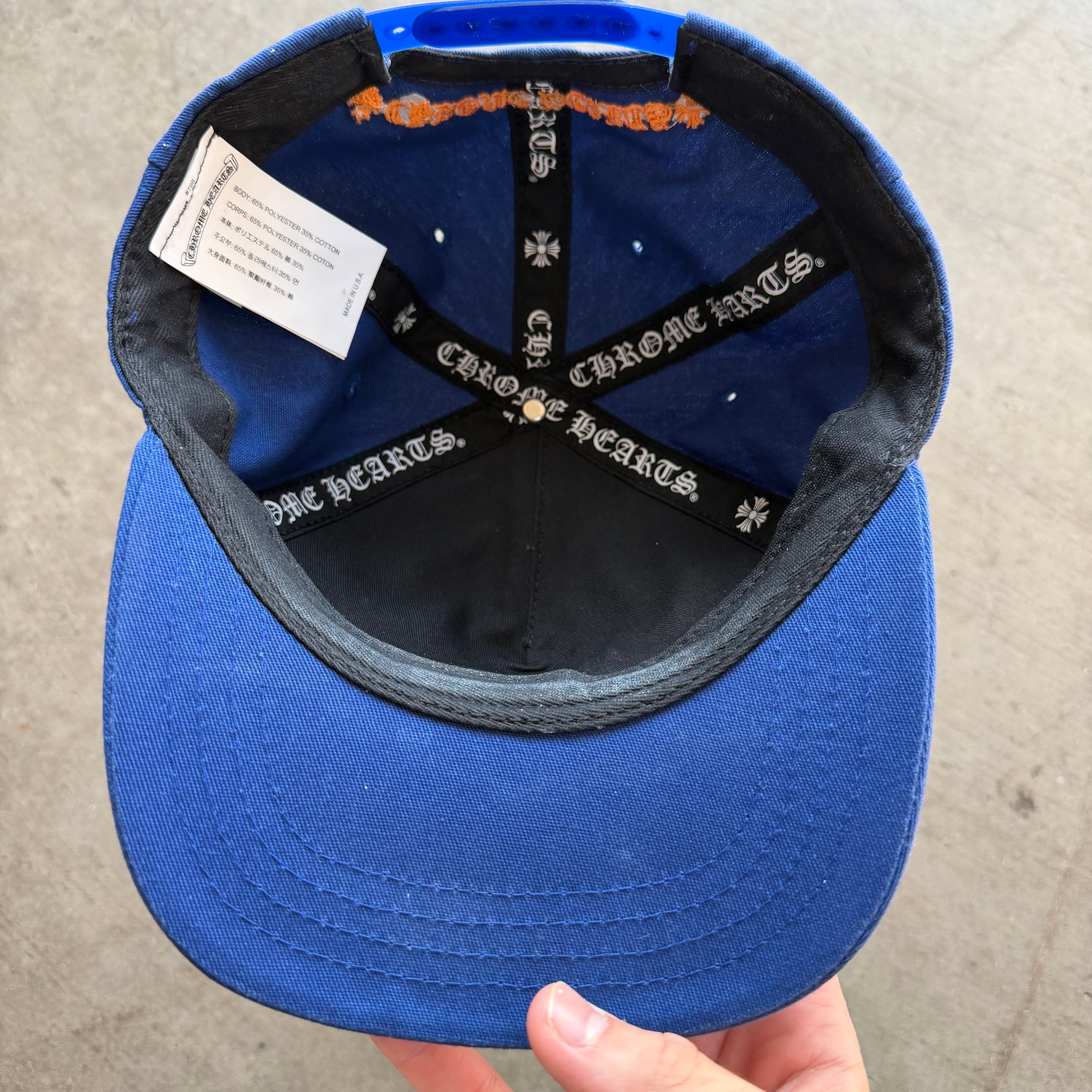 Chrome Hearts CH Baseball Hat Blue/Orange