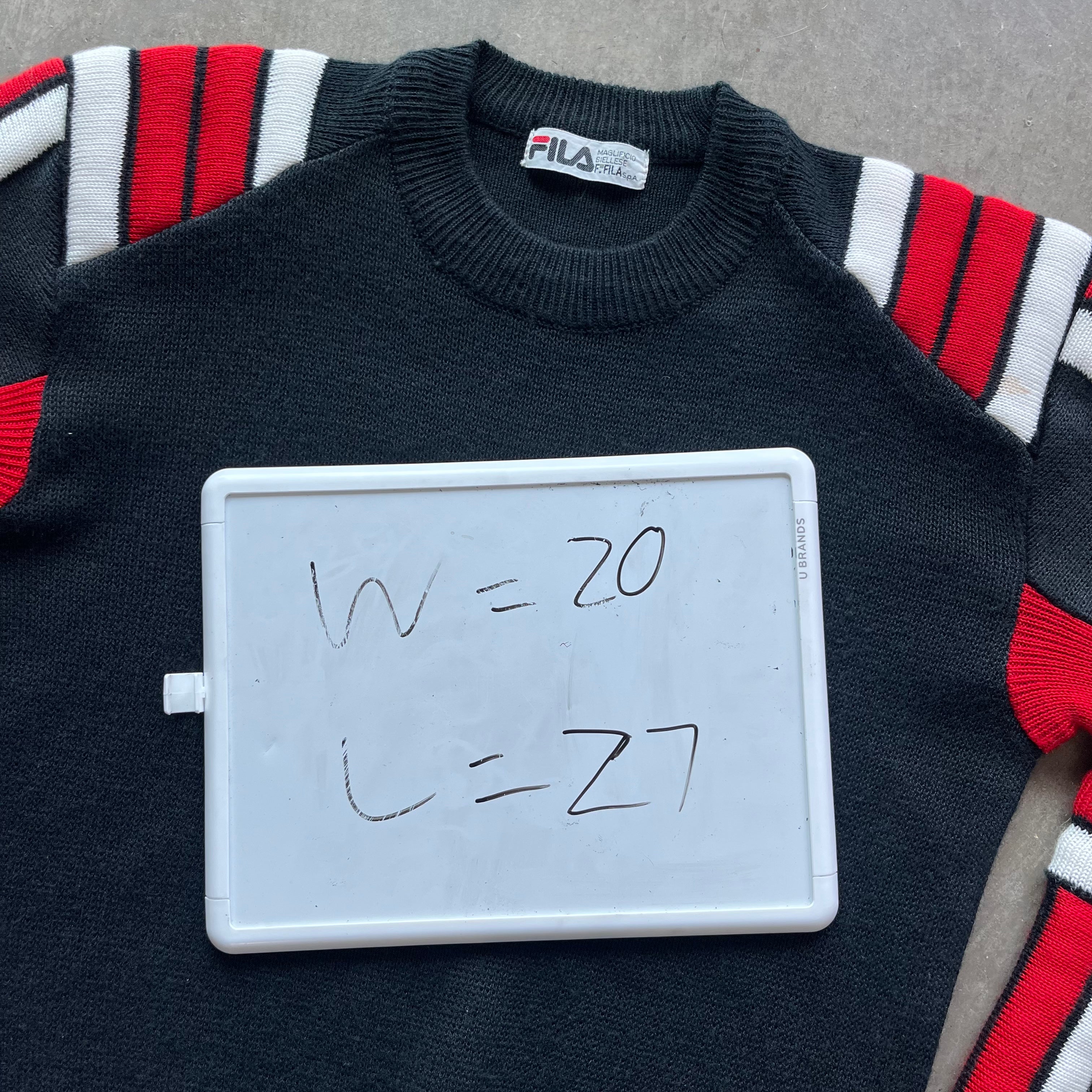 M 90s Fila Maglifico Biellese Knit Sweater