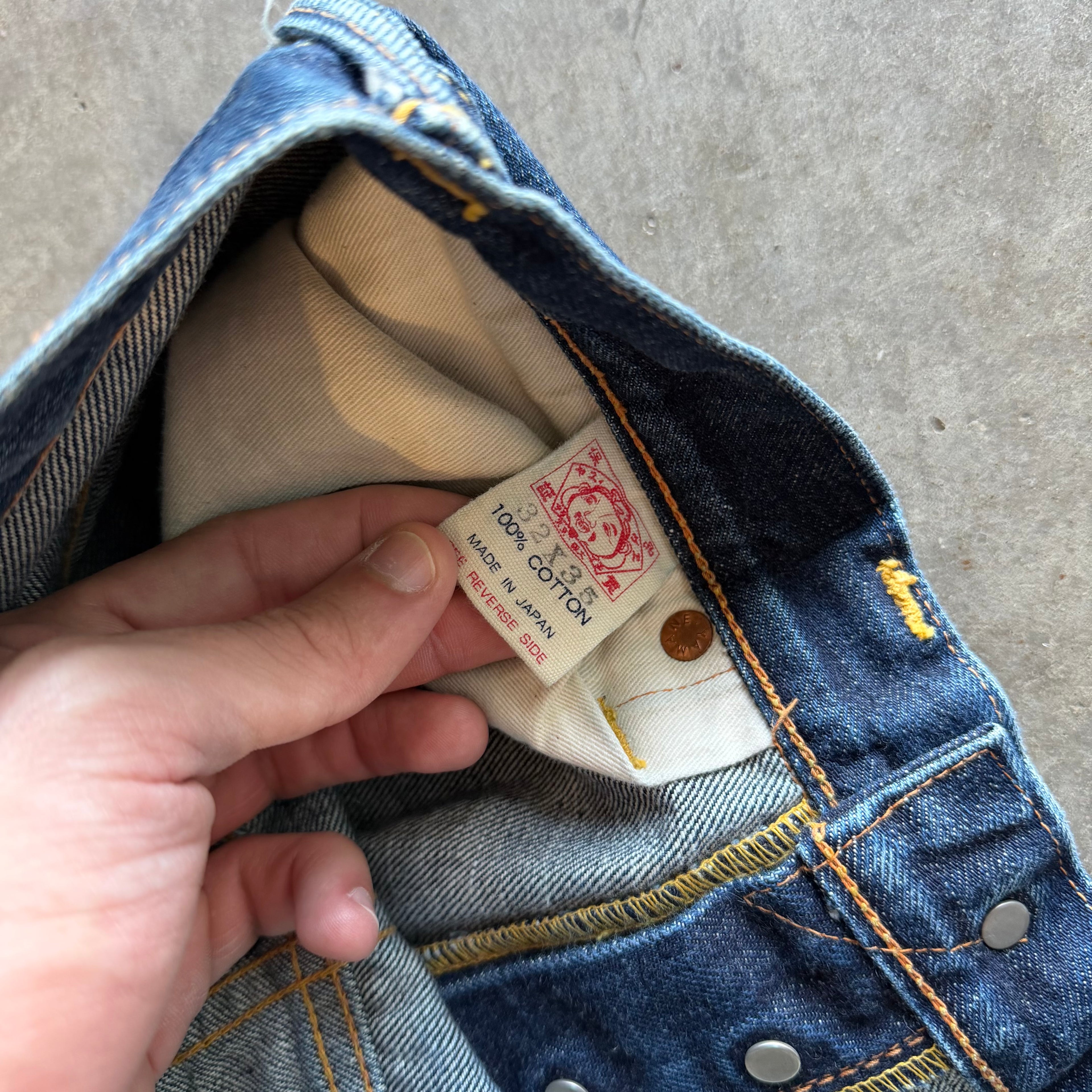 32x28 Pink Seagull Evisu Jeans