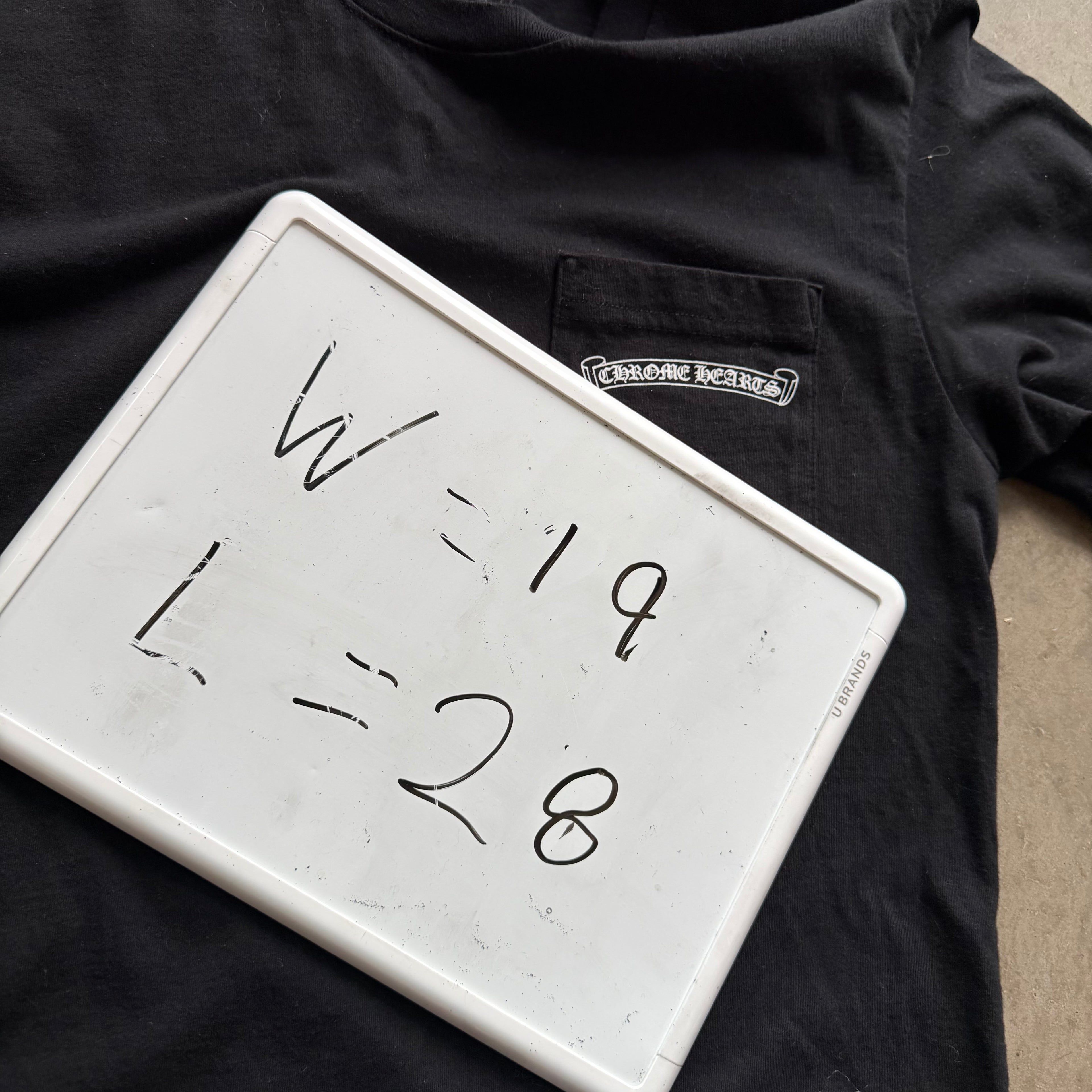 M Black Chrome Hearts USA Shoulder Spellout