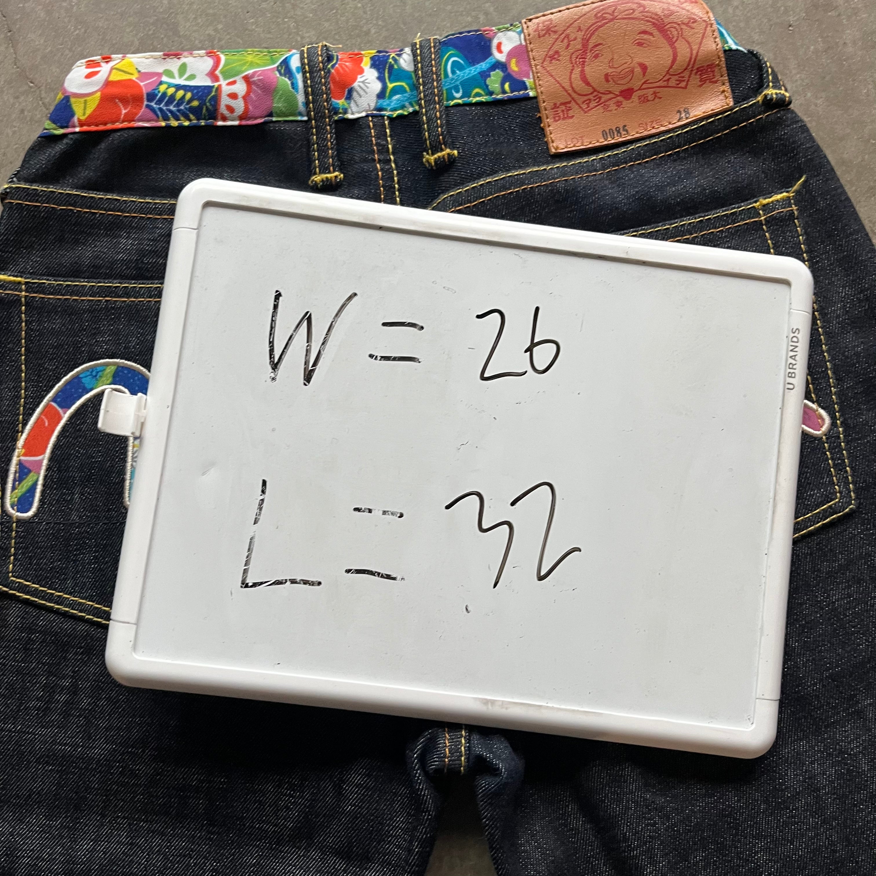 26x32 00s Rainbow Evisu Jeans