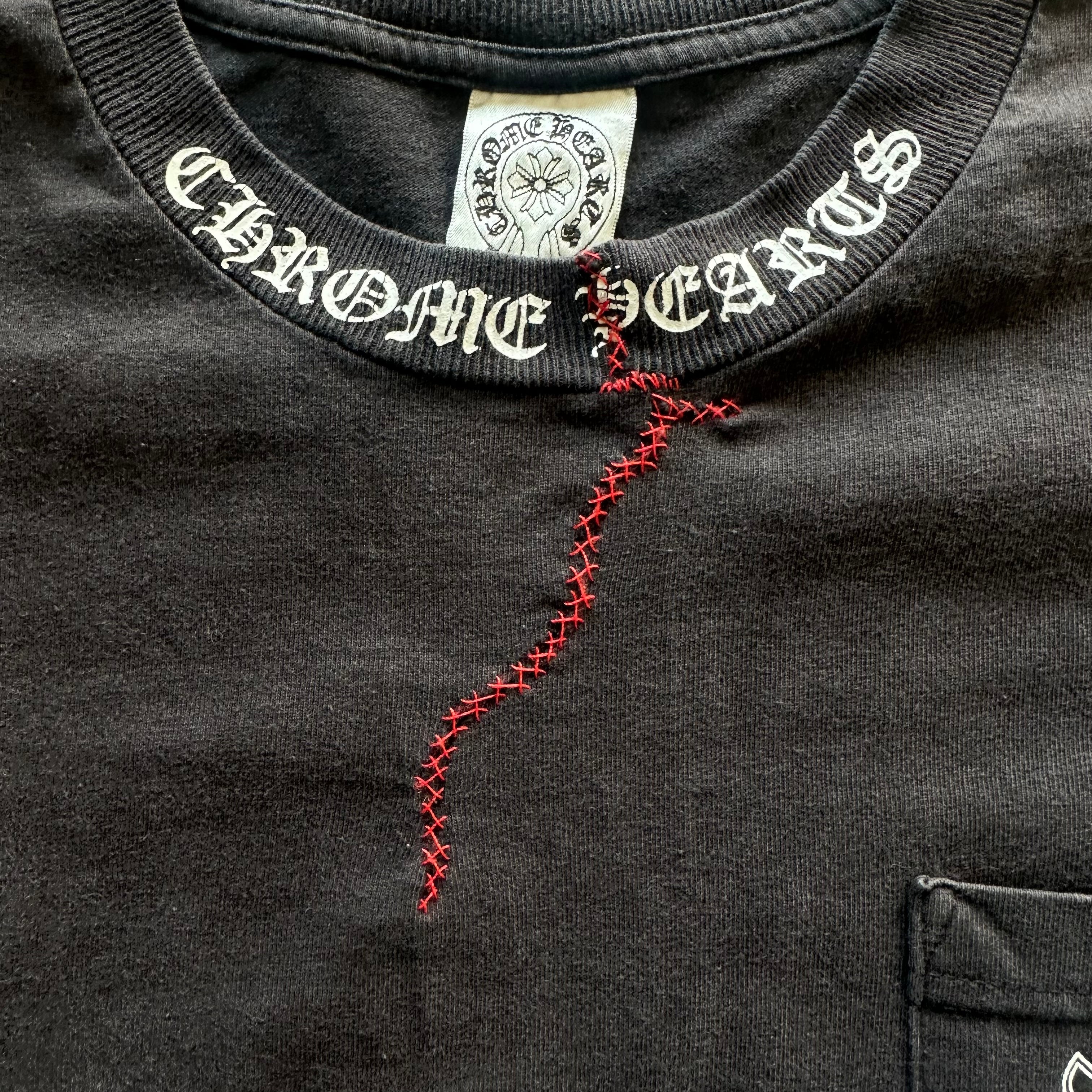 L Vintage Repaired Chrome Hearts Tee