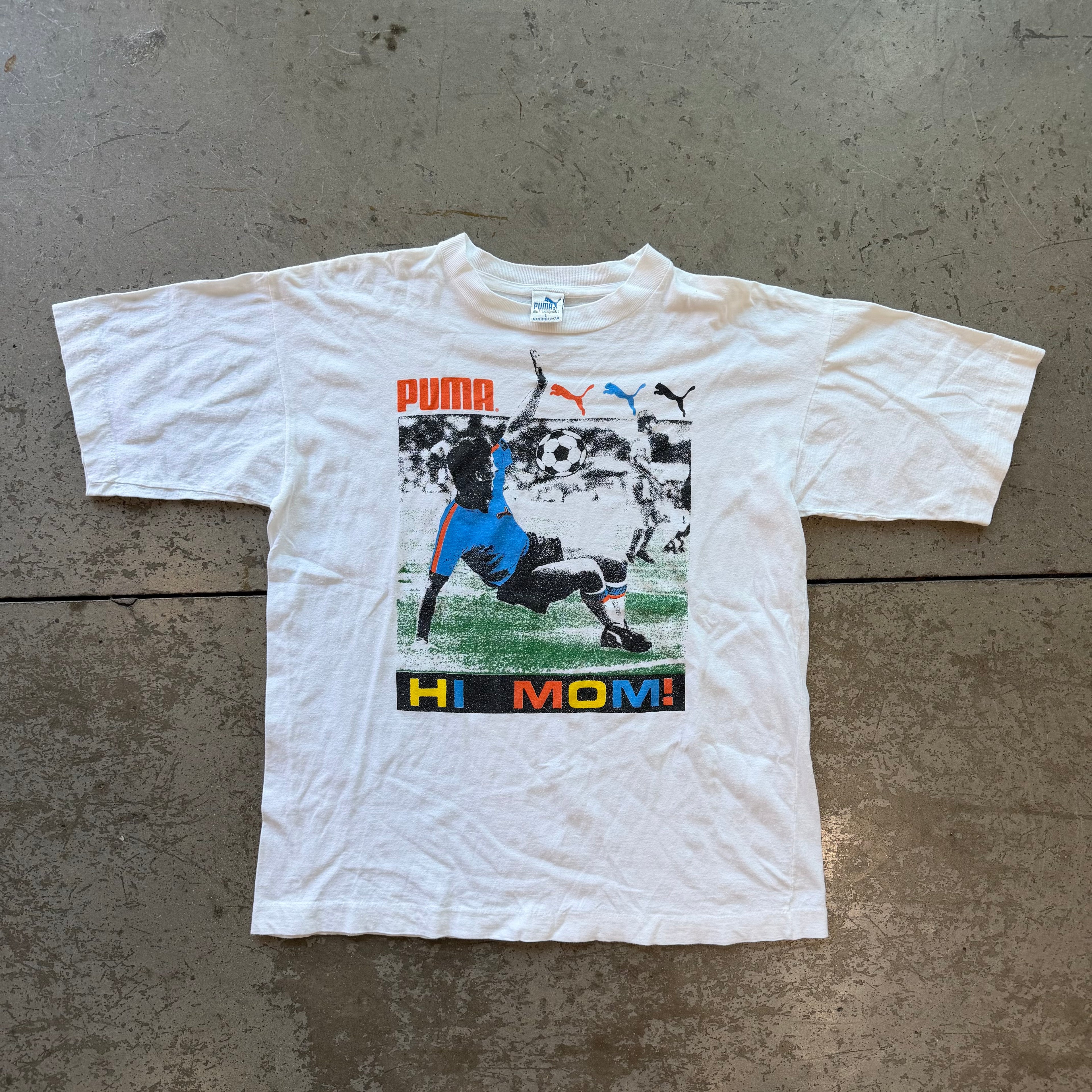 L 90s Puma Soccer Tee
