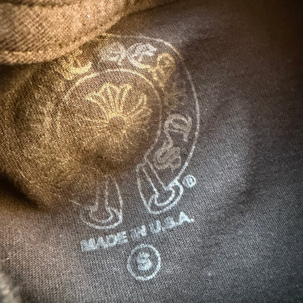 S Chrome Hearts Blue Neck Logo Tee