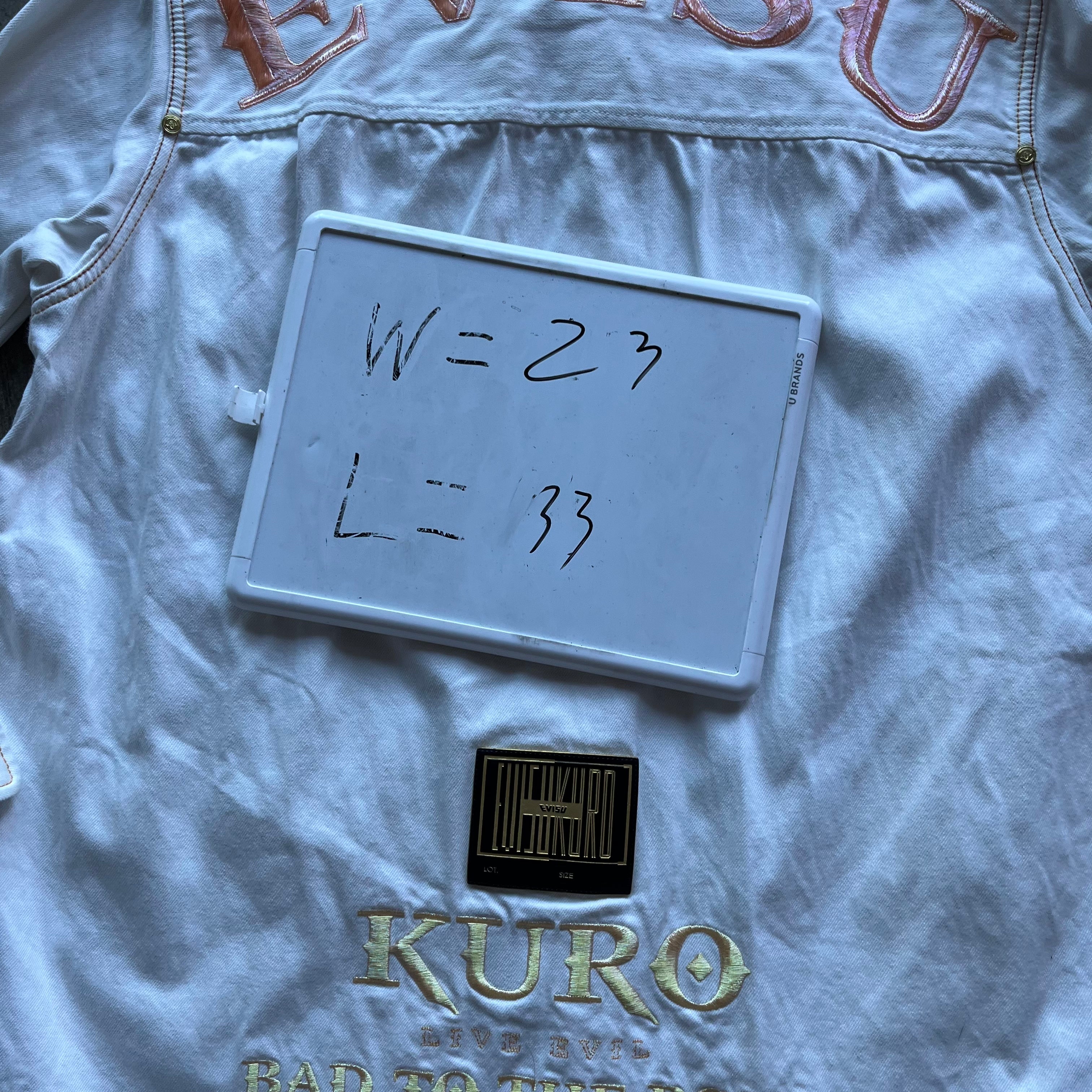 XL White Evisu Kuro Denim Button Up