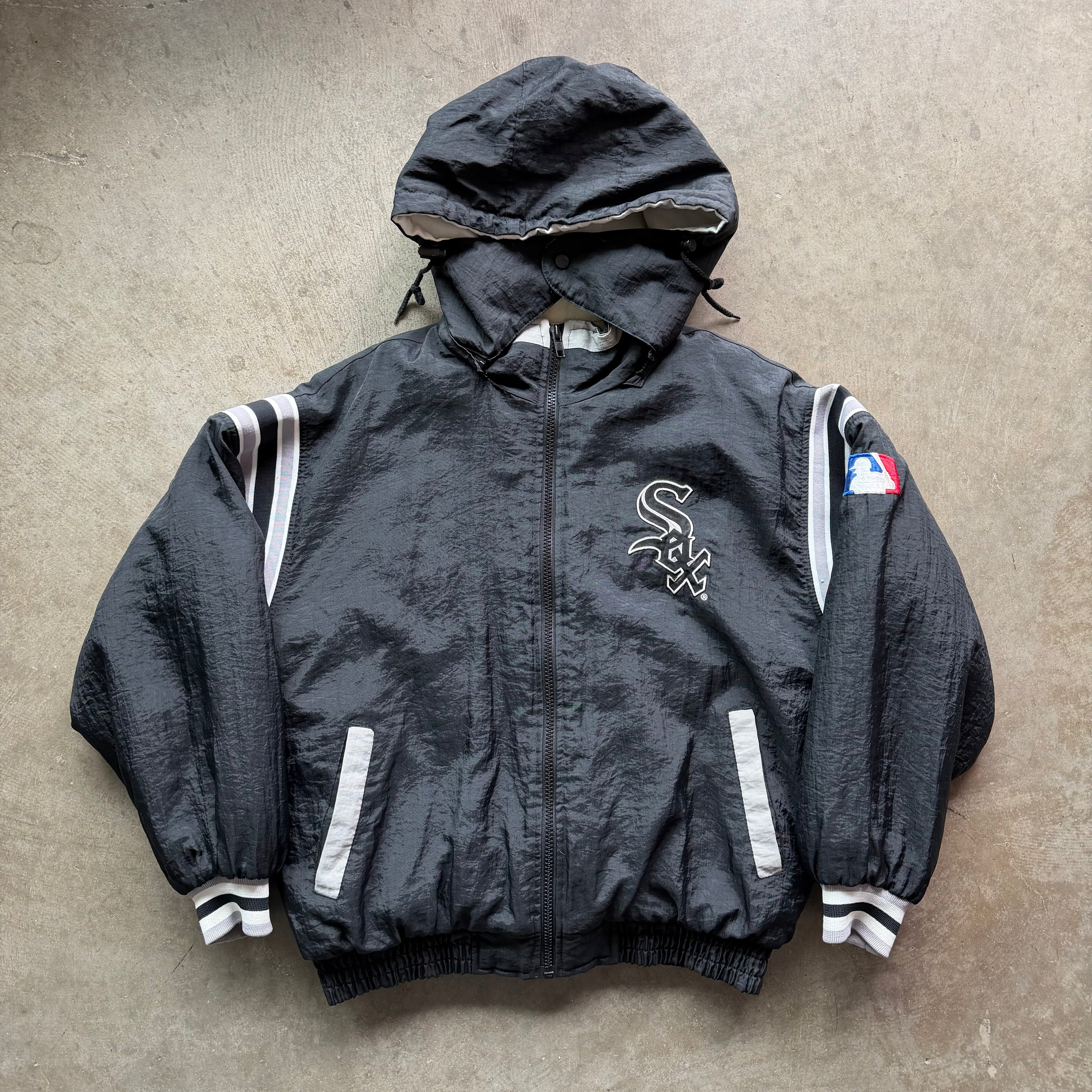 L 90s Reversible Pro Player White Sox Hoodie