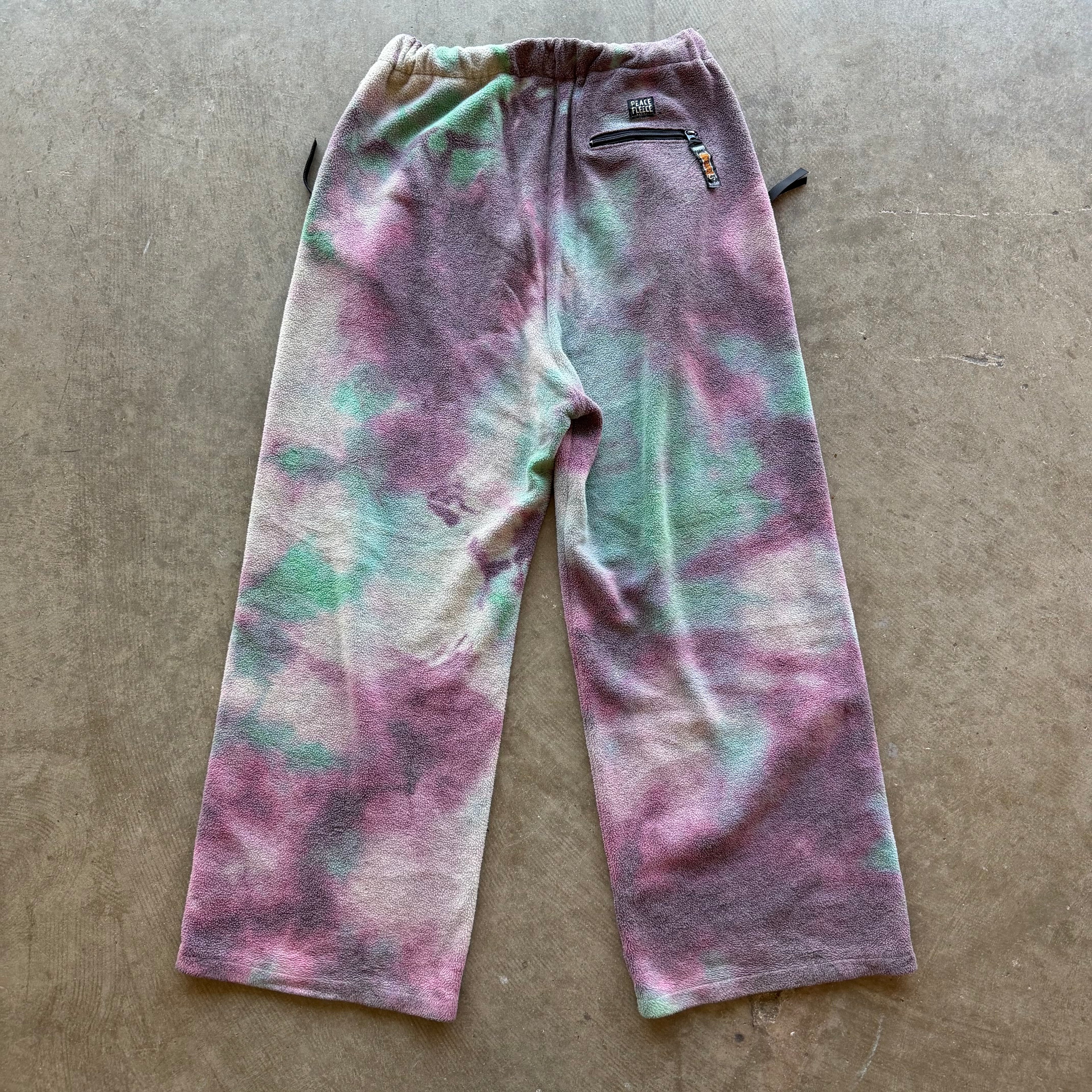 L Kapital Reverse Fleece Tie Dye Easy Pants