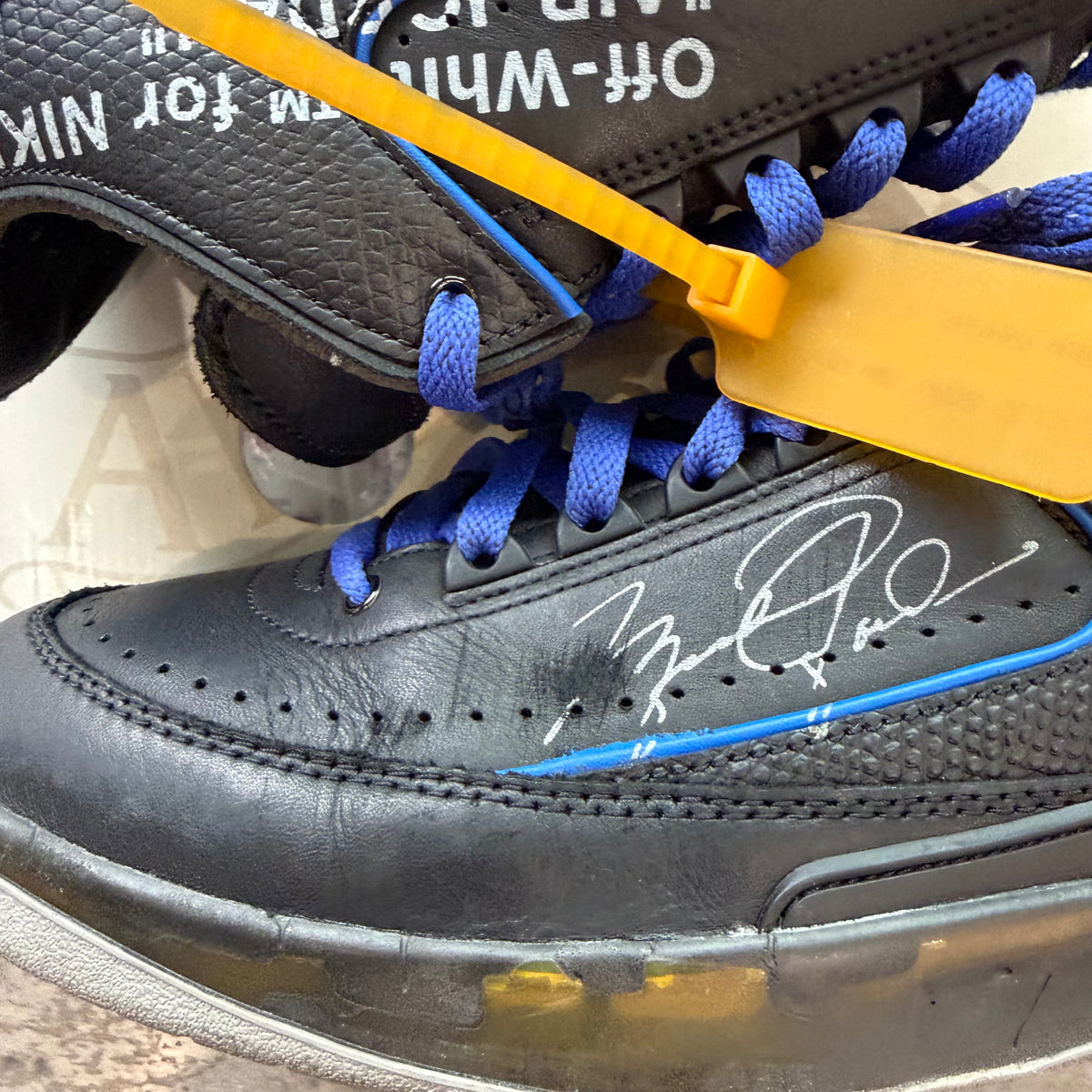 10.5 Used Off White Jordan 2 Low Black Royal