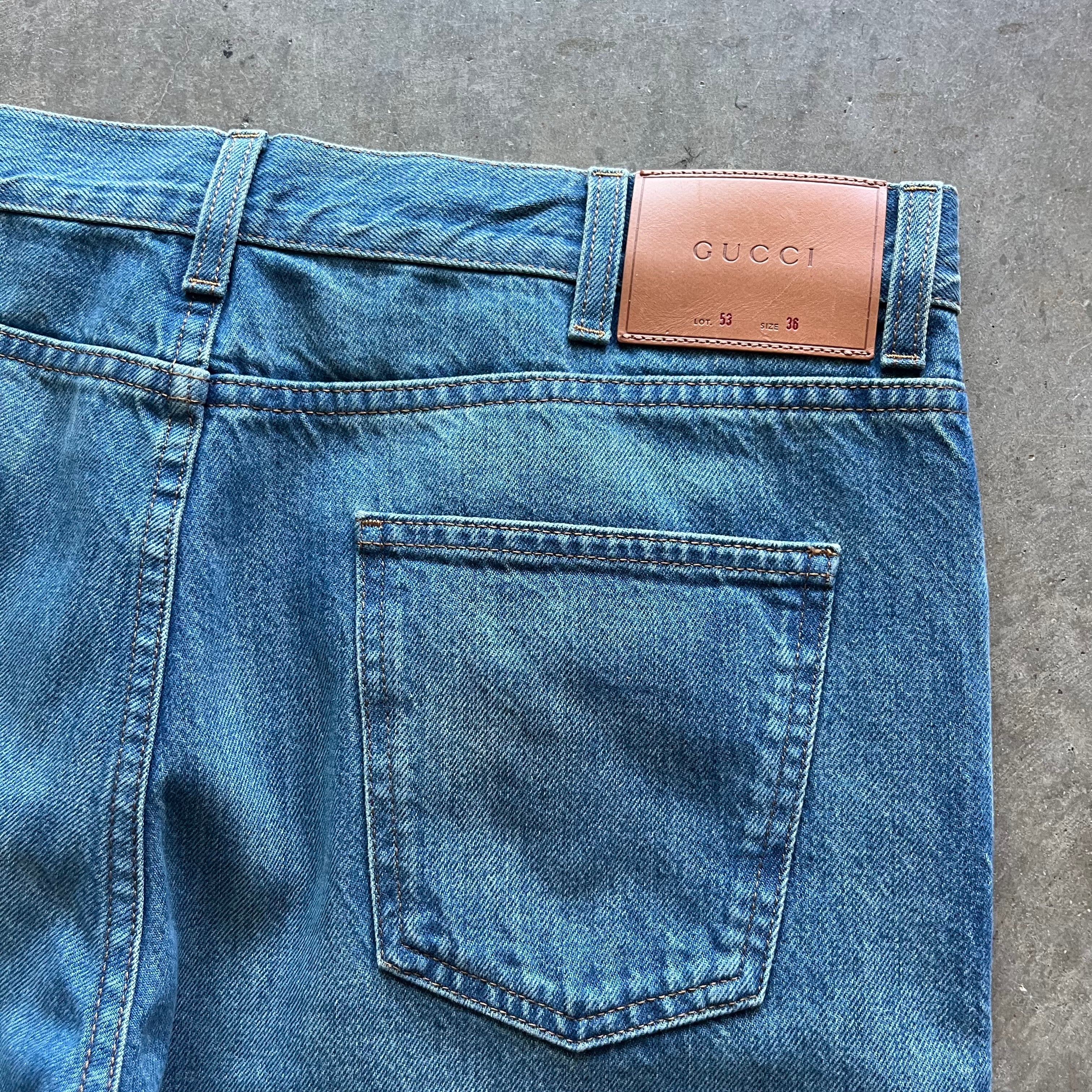 36x30 Gucci Snake Jeans DS