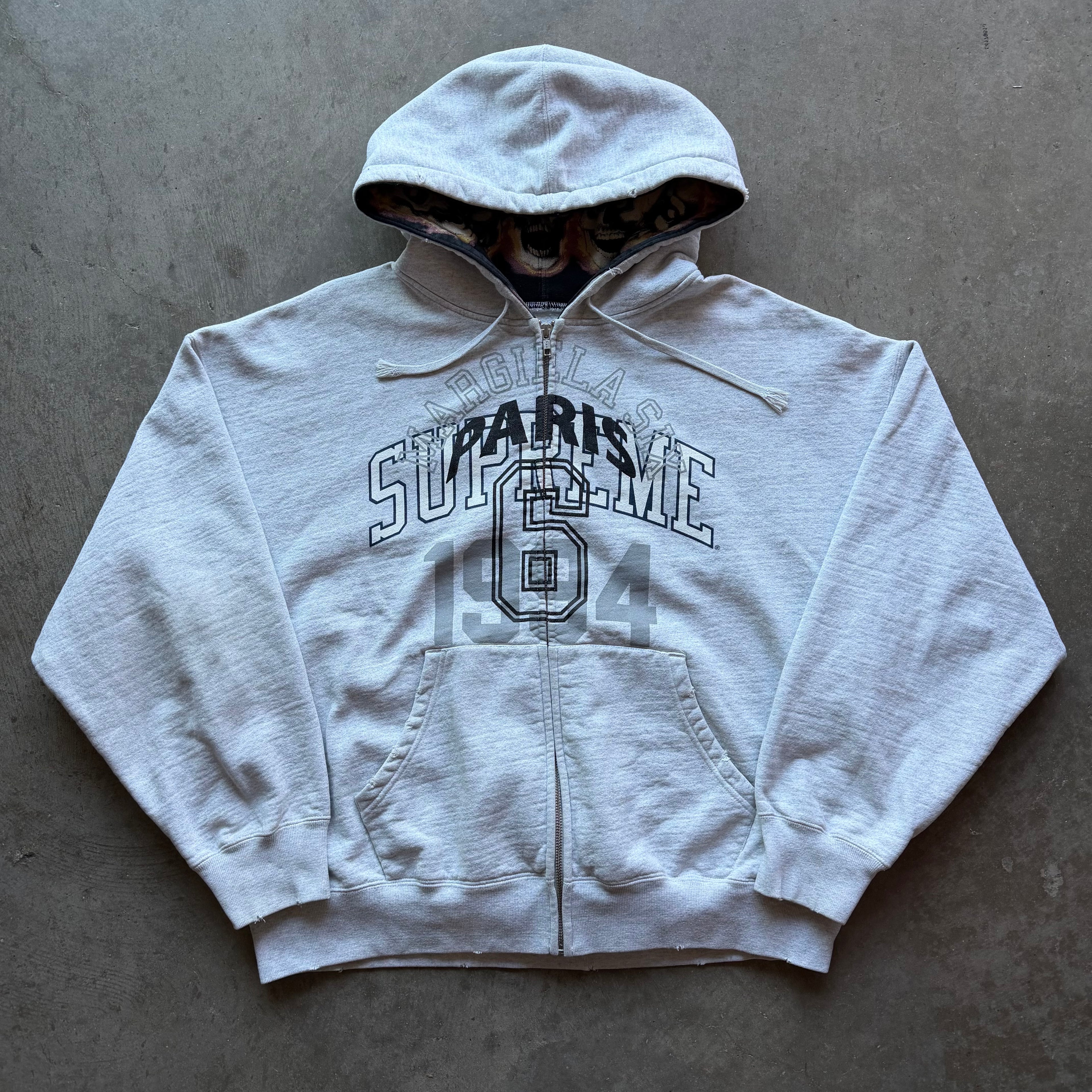 M Supreme Margiela Flaming Skull Hoodie