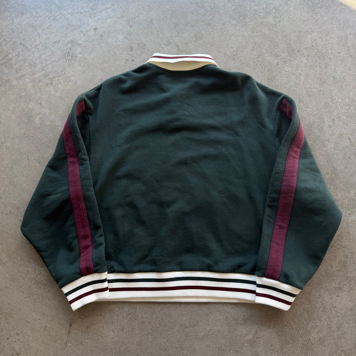 M Kith Script Nelson Collared Pullover Green
