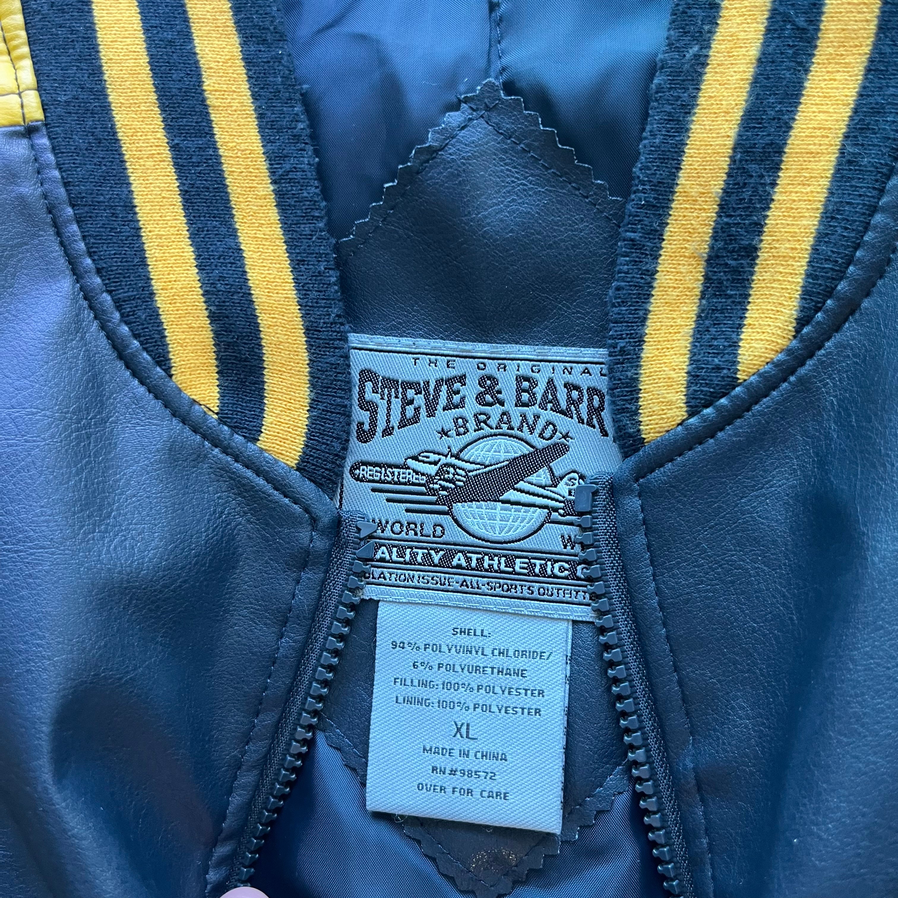 XL 00s West Virginia Leather Jacket