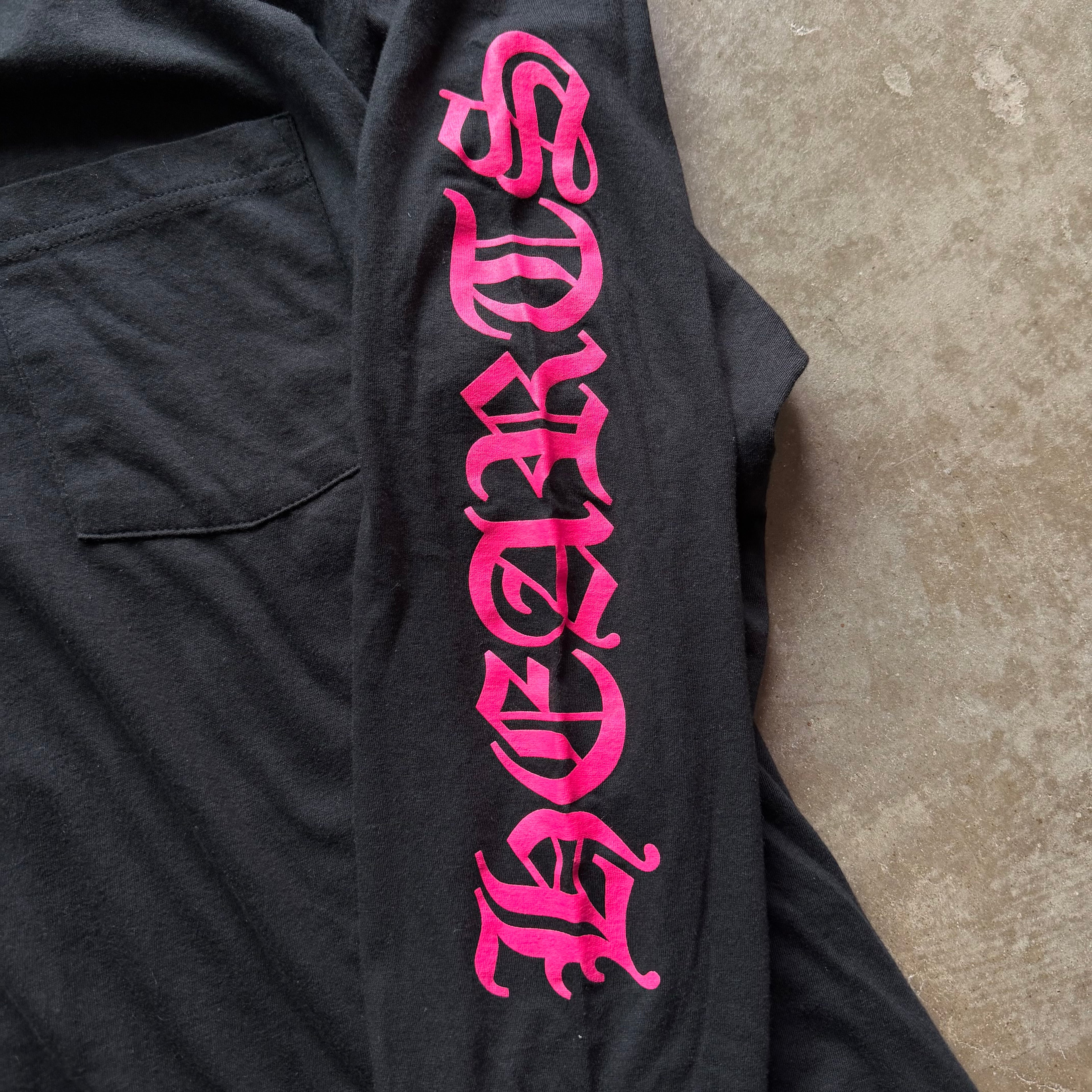 XXL Chrome Hearts Pink Neck Logo Longsleeve