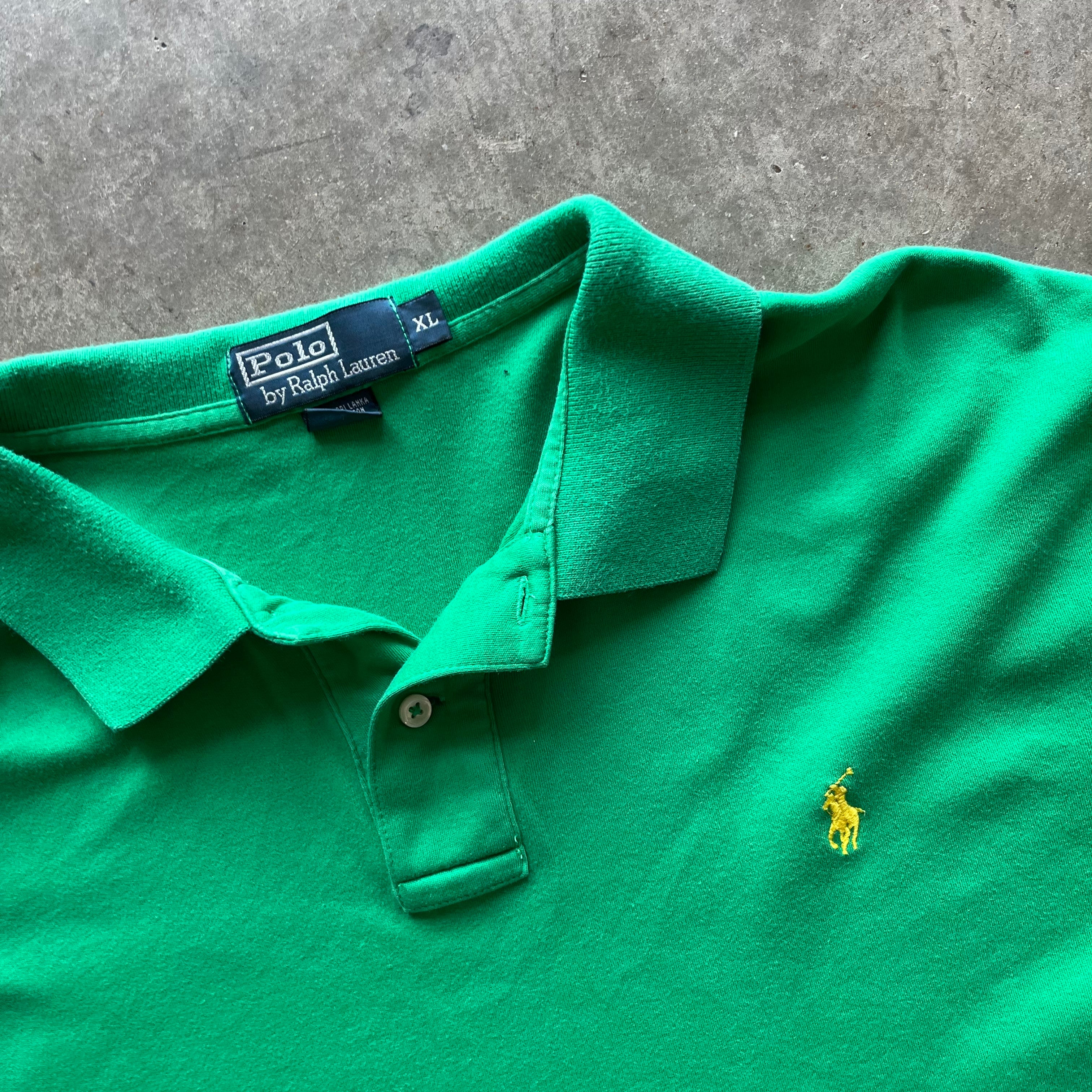 XL Green/Yellow Polo
