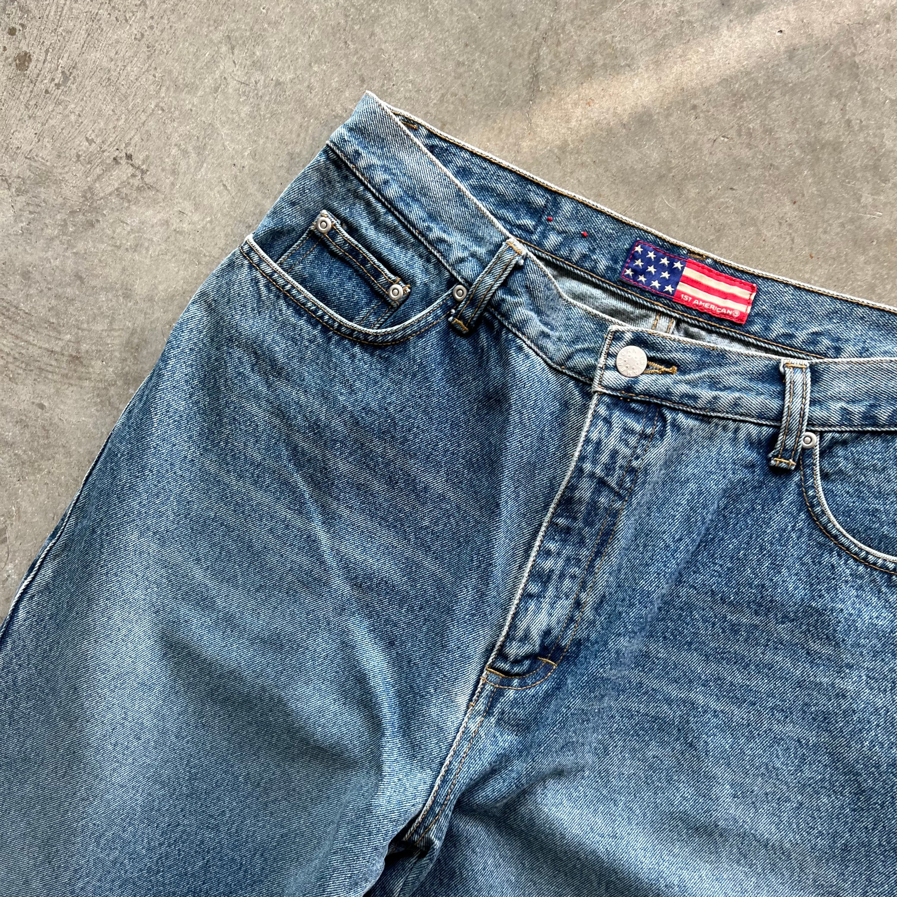 33x34 Selvedge Denim 1st Americans Jeans