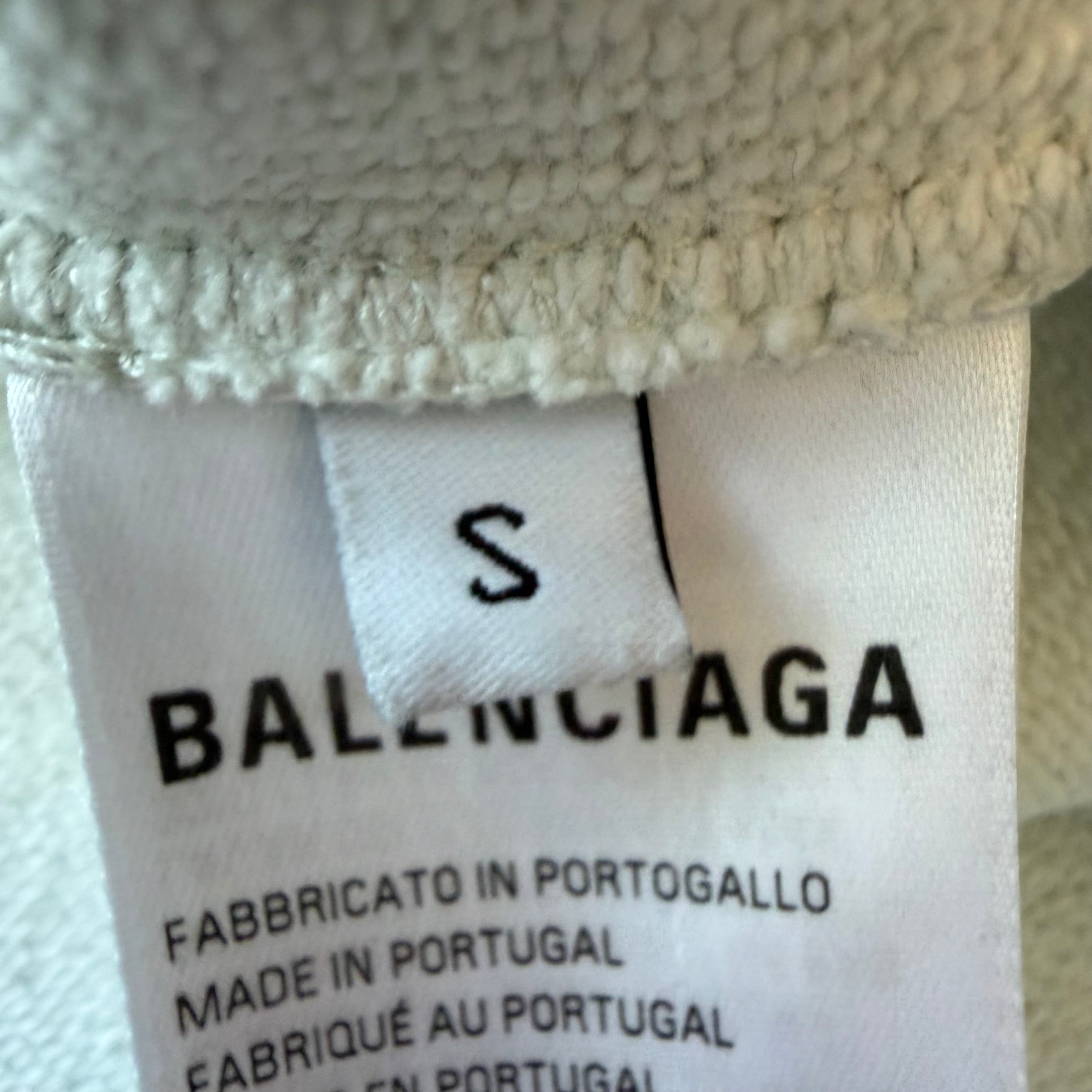 S Balenciaga Tattoo Full Zip Hoodie