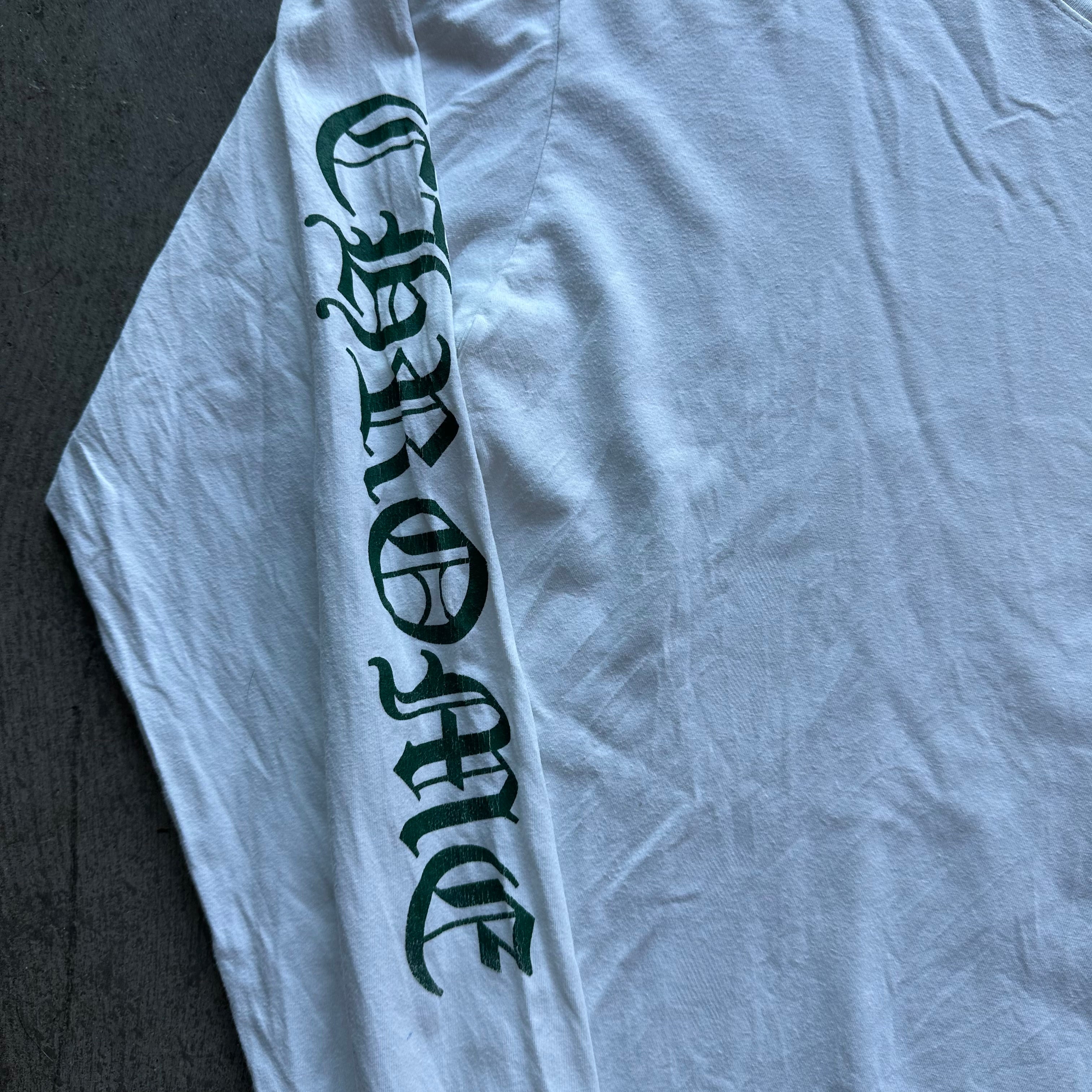 L Green/White Chrome Hearts Crosses Tee