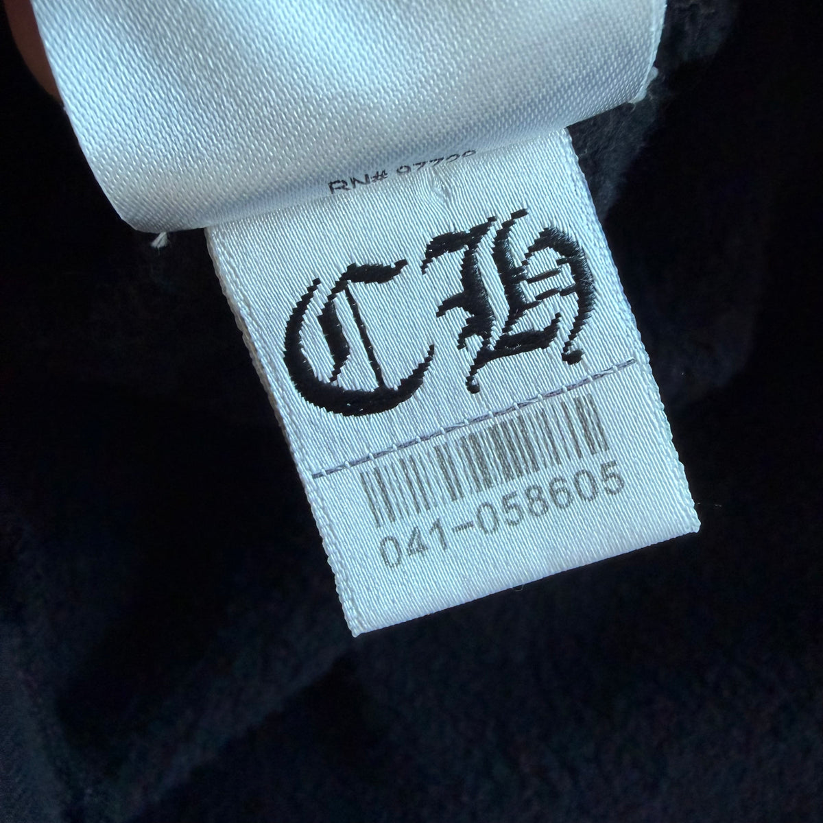 L Chrome Hearts Neck Logo Crewneck Black