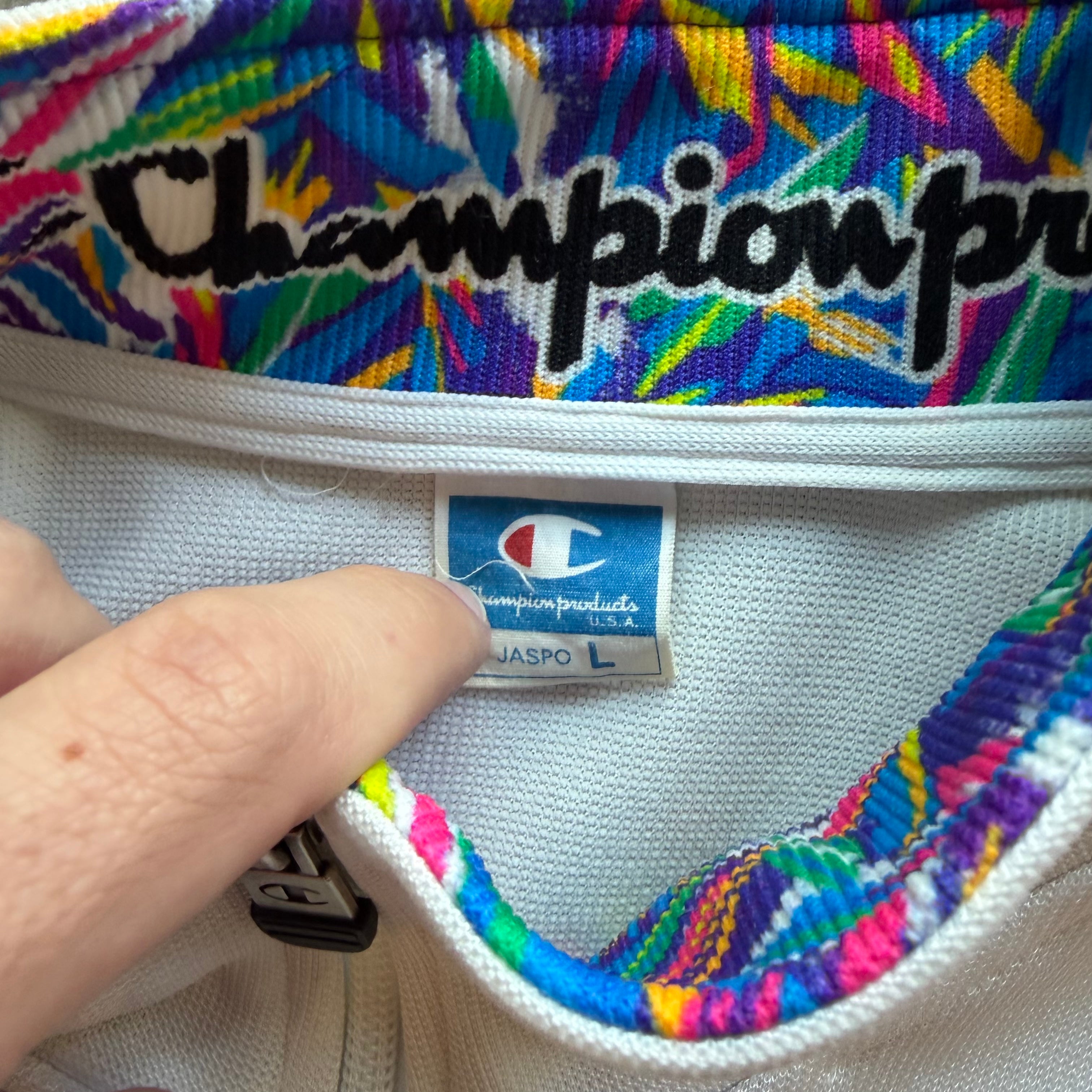 L 80s Champion Running Jacket