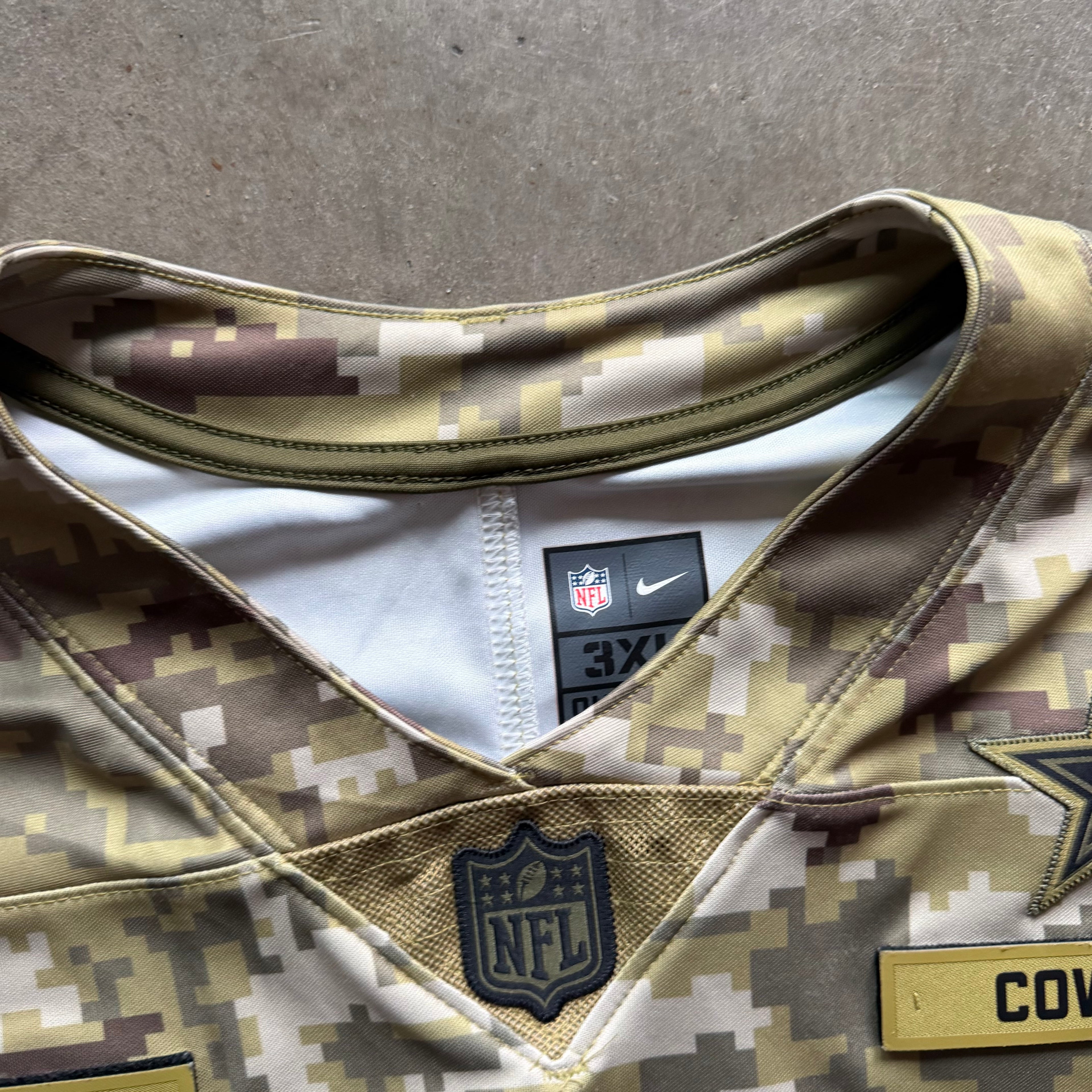XXXL Salute to Service Cowboys Dak Jersey
