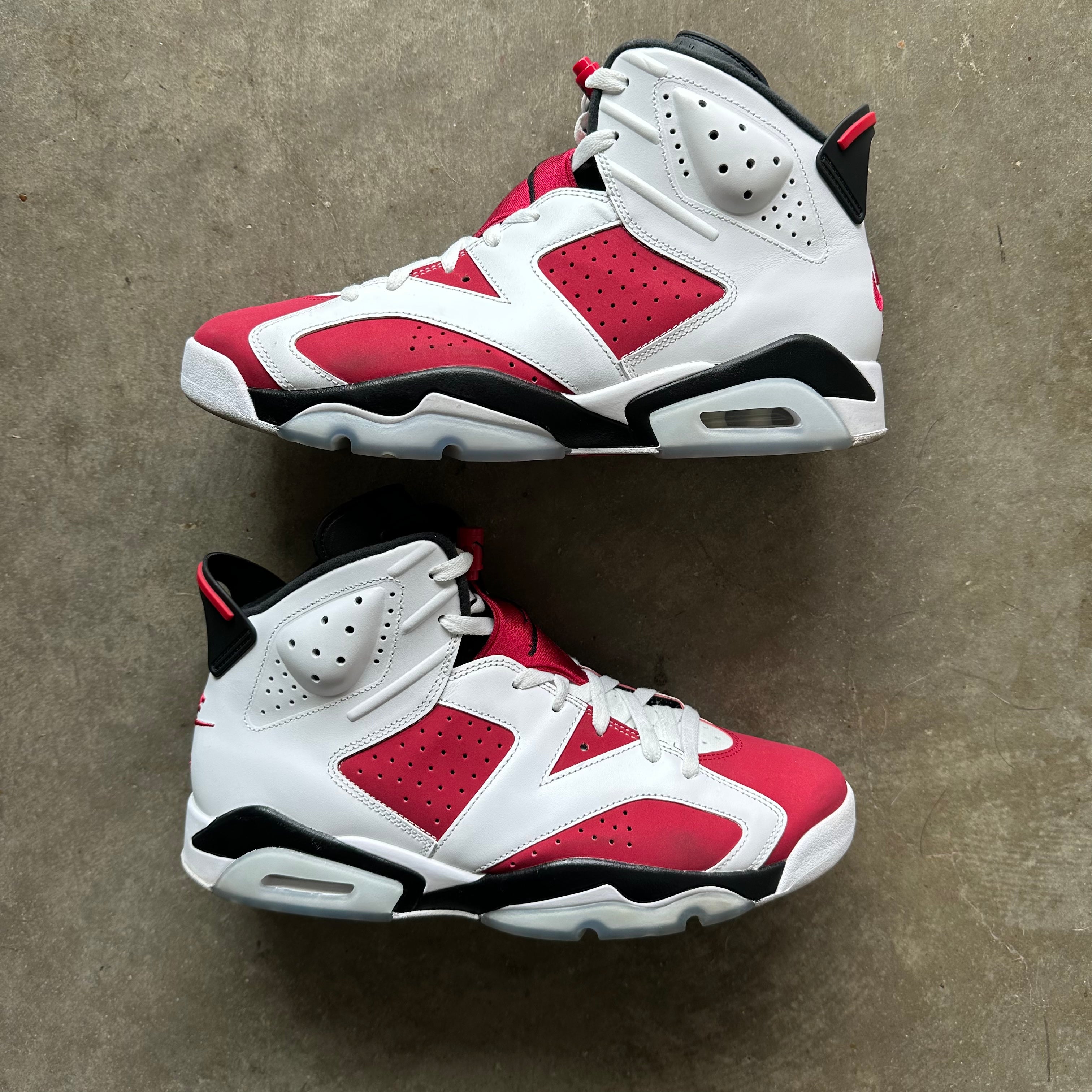 12 Used Jordan 6 Carmine