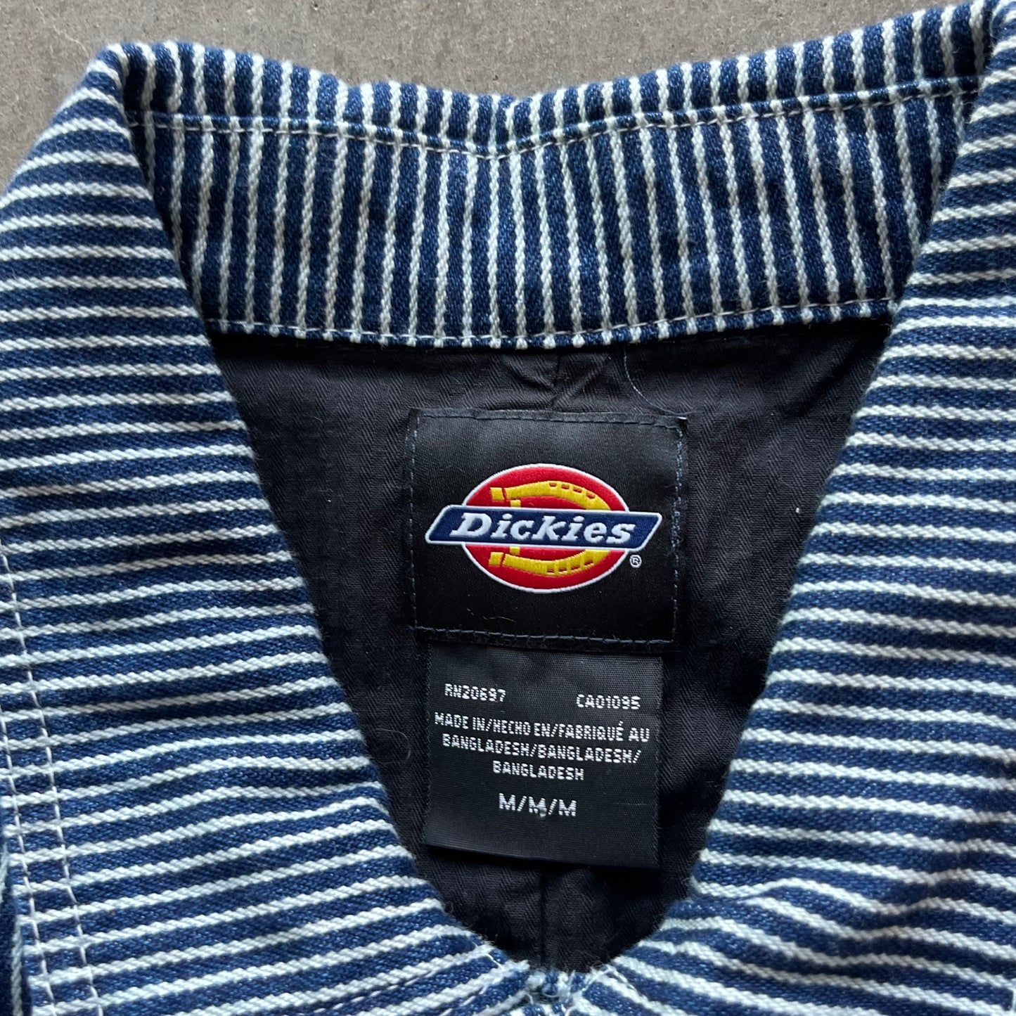 M Striped Dickies Work Jacket