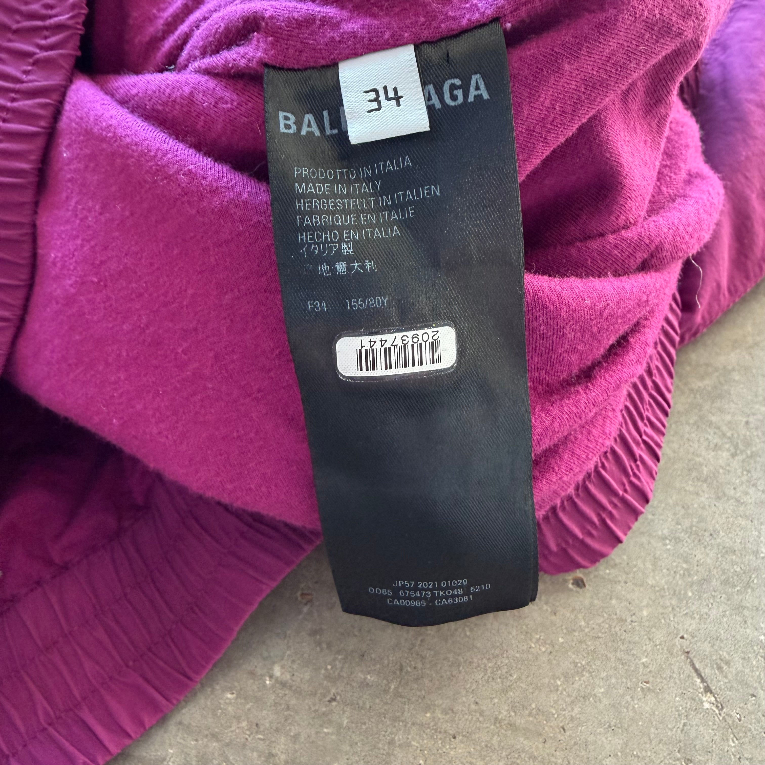 XL Balenciaga Sporty B Track Jacket Pink