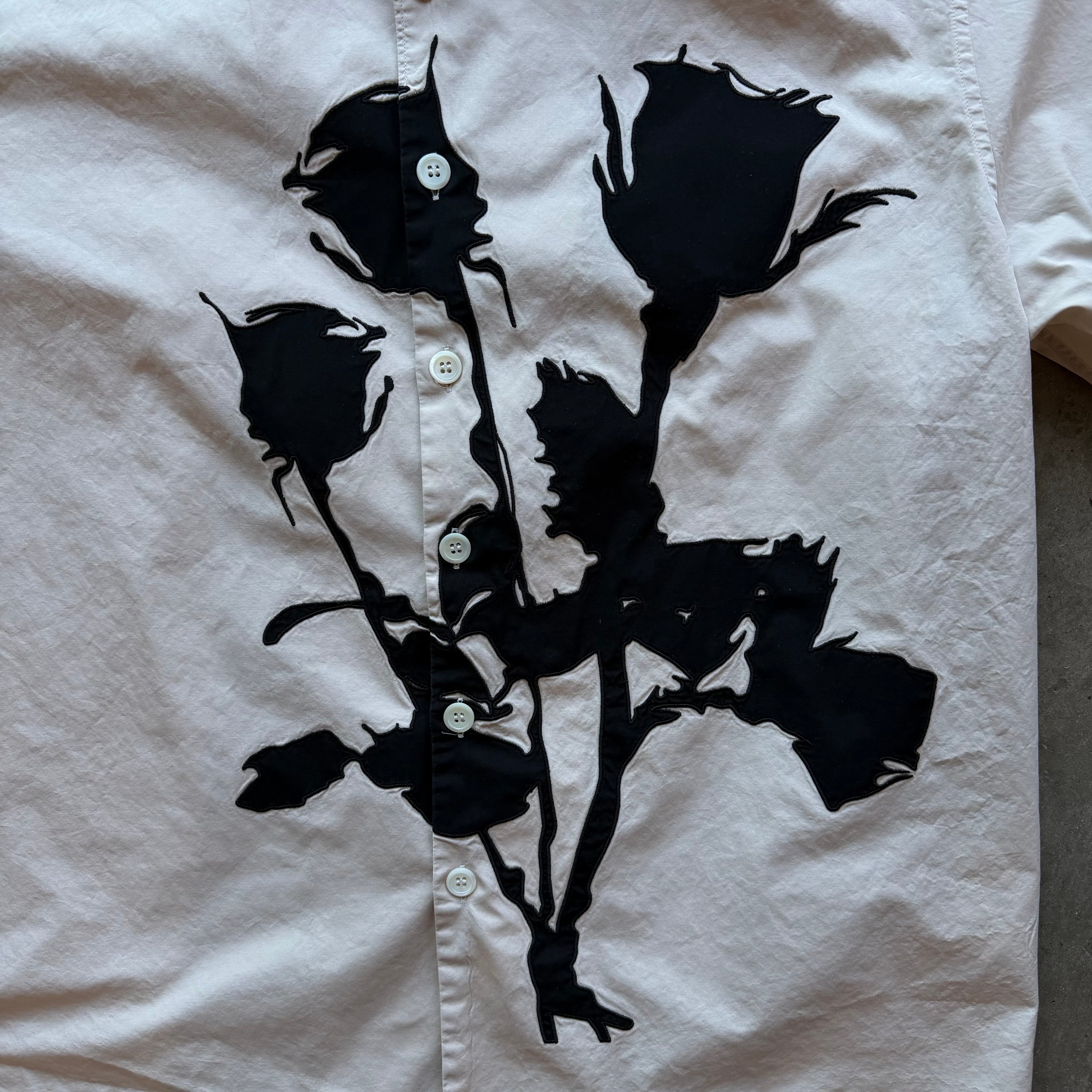 XL Prada Floral Print Button Up