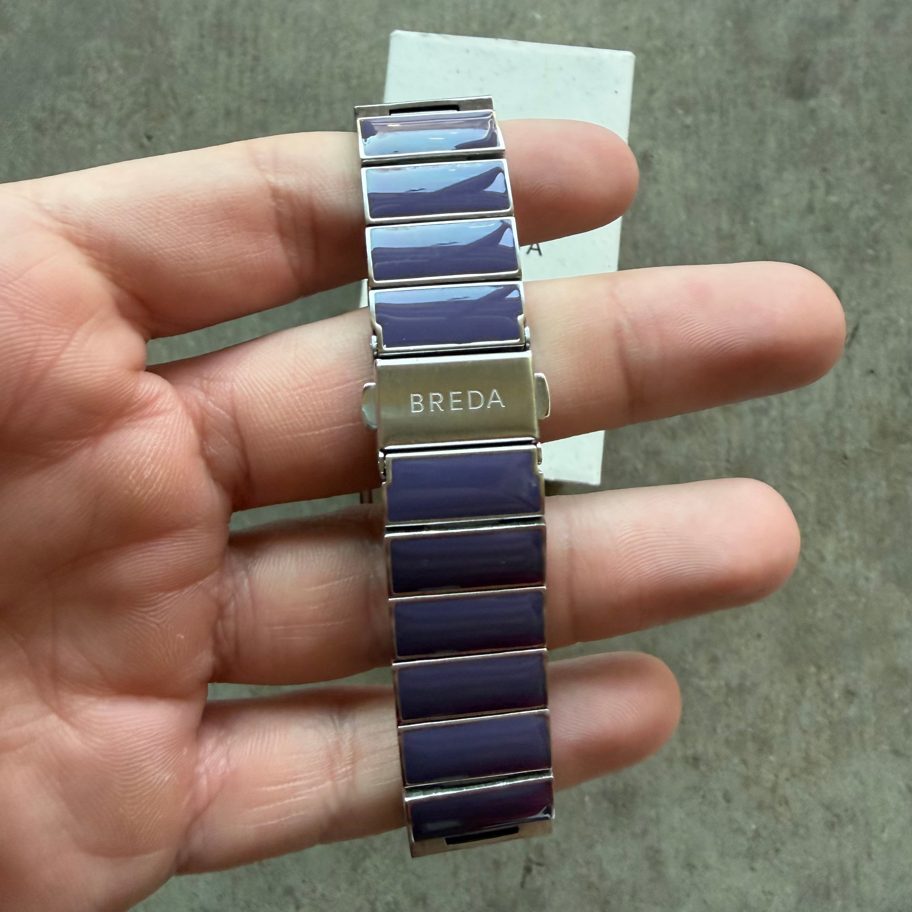 Breda Pulse Tandem Watch Purple