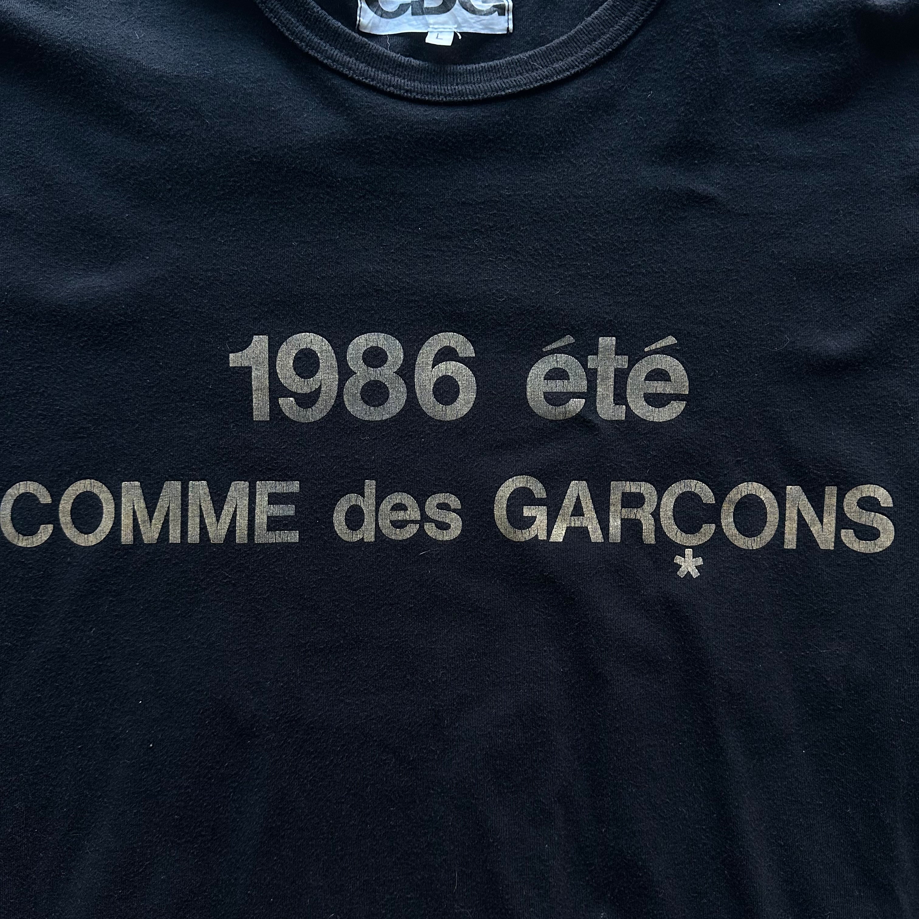 L CDG Gold Logo 1986 Tee