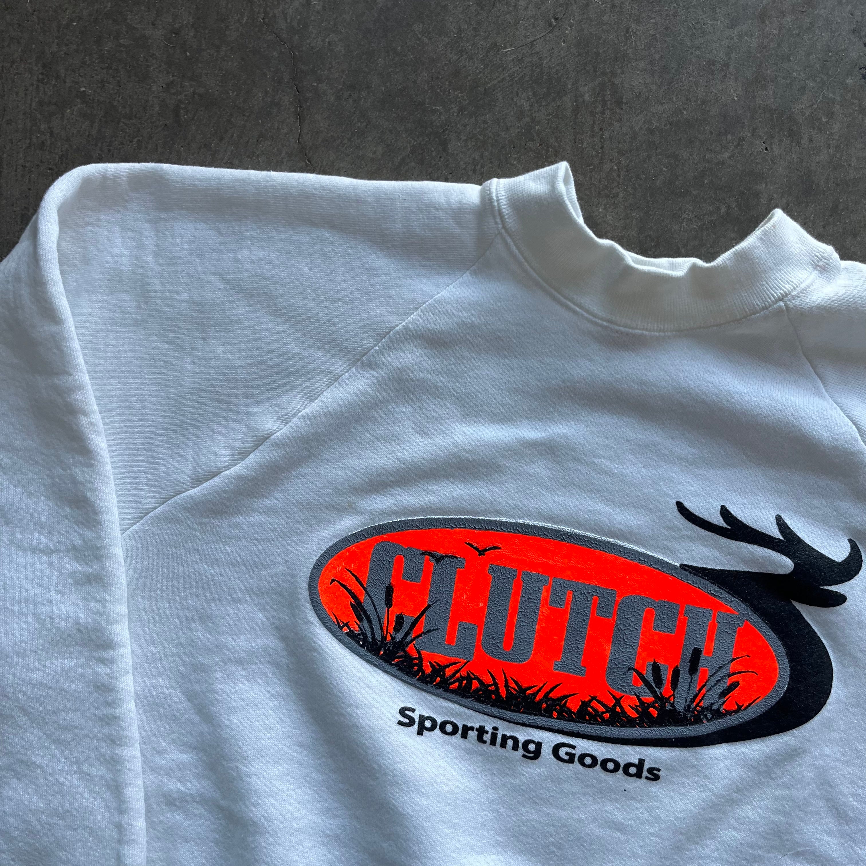 L Rework White Crewneck