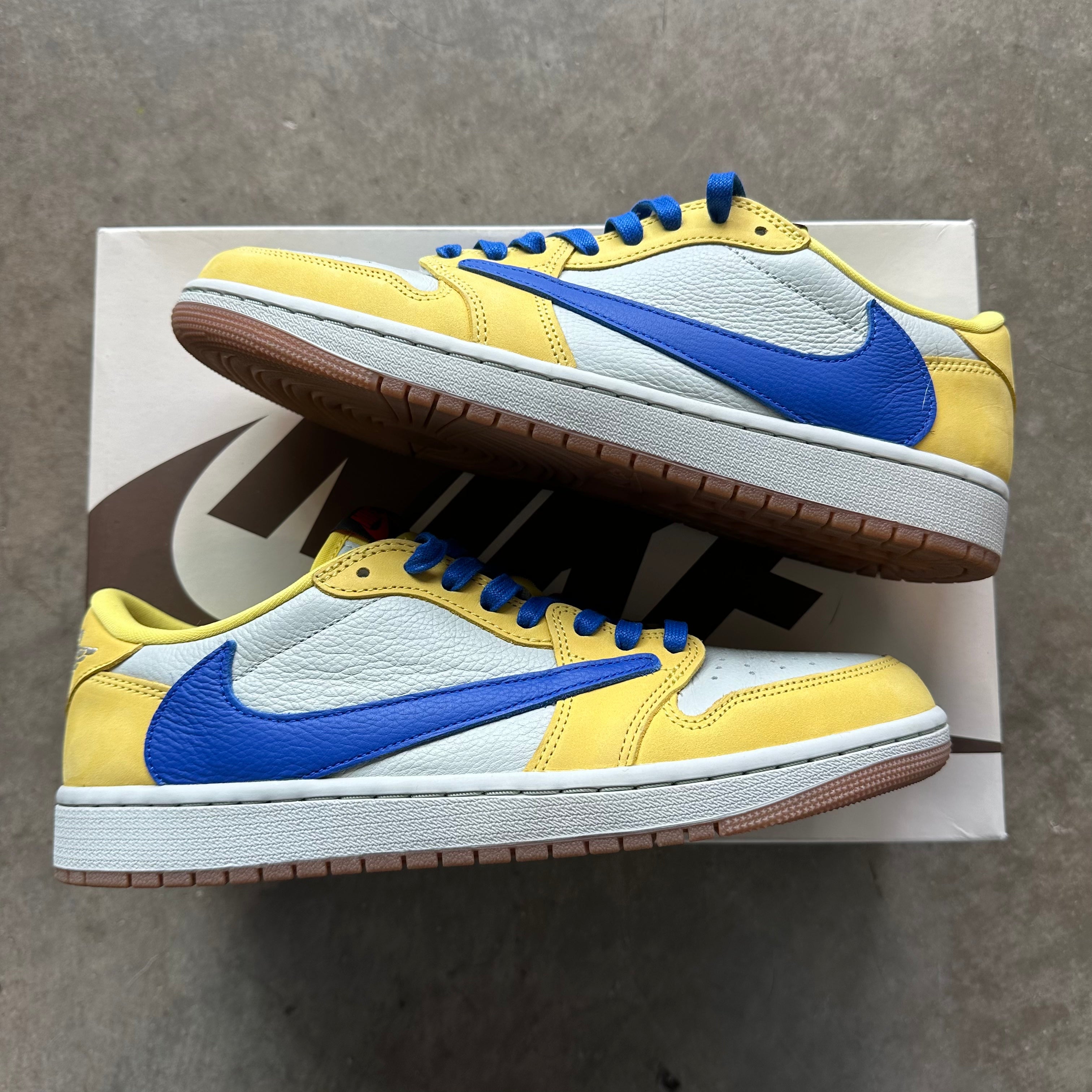 11.5w Used Travis Scott Jordan 1 Low Canary