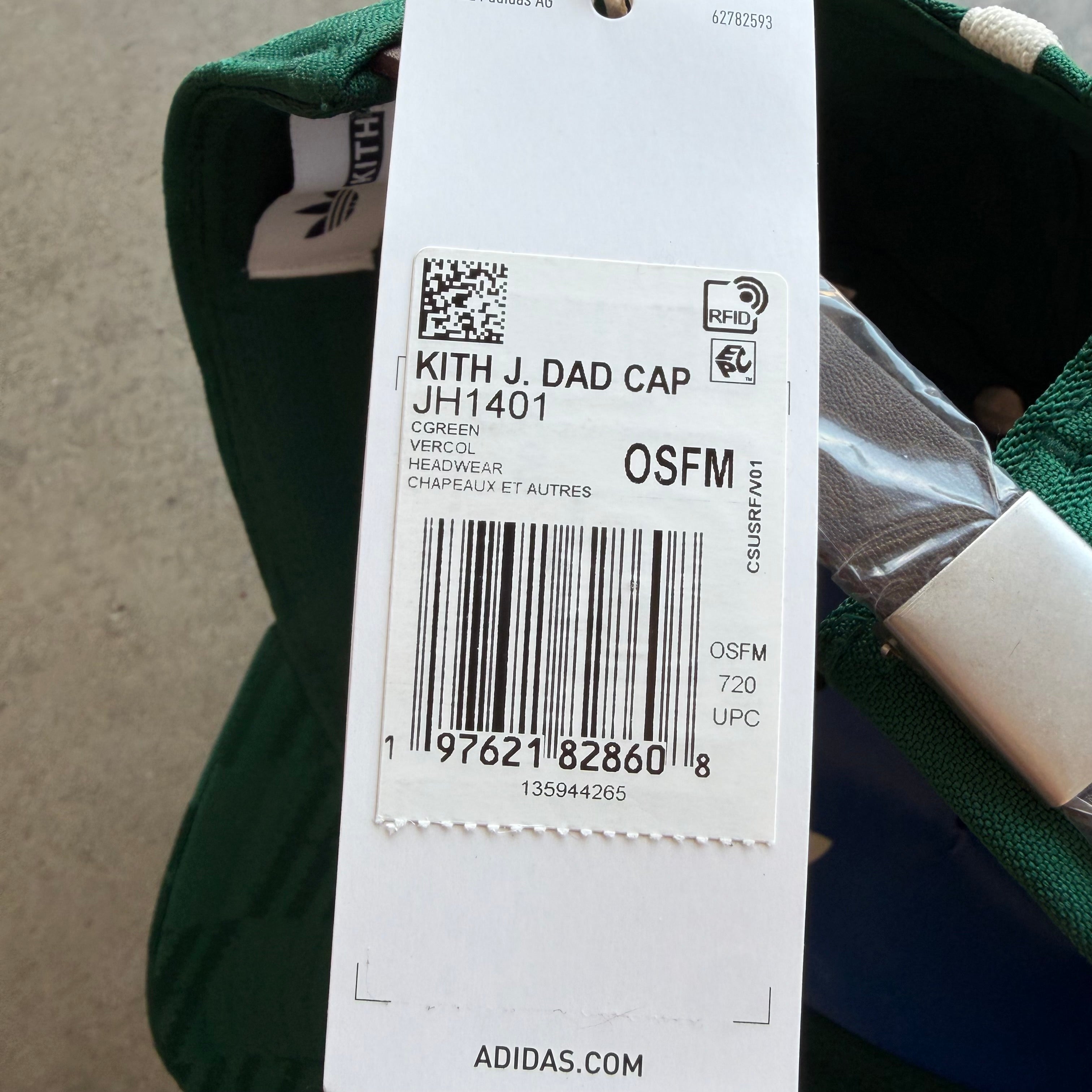 Kith x Adidas Green Logo Hat