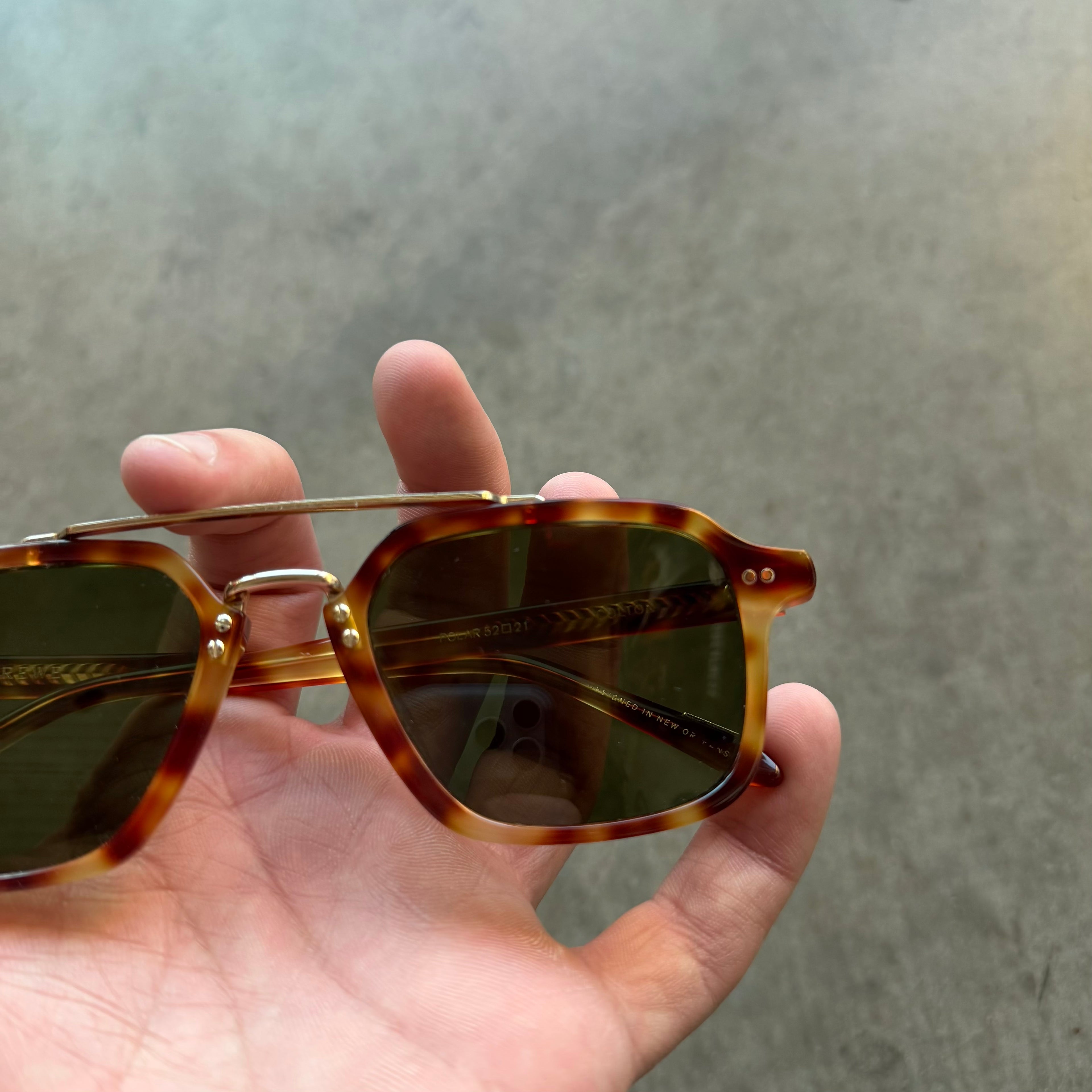 Krewe Colton Tortoise Shell Sunglasses