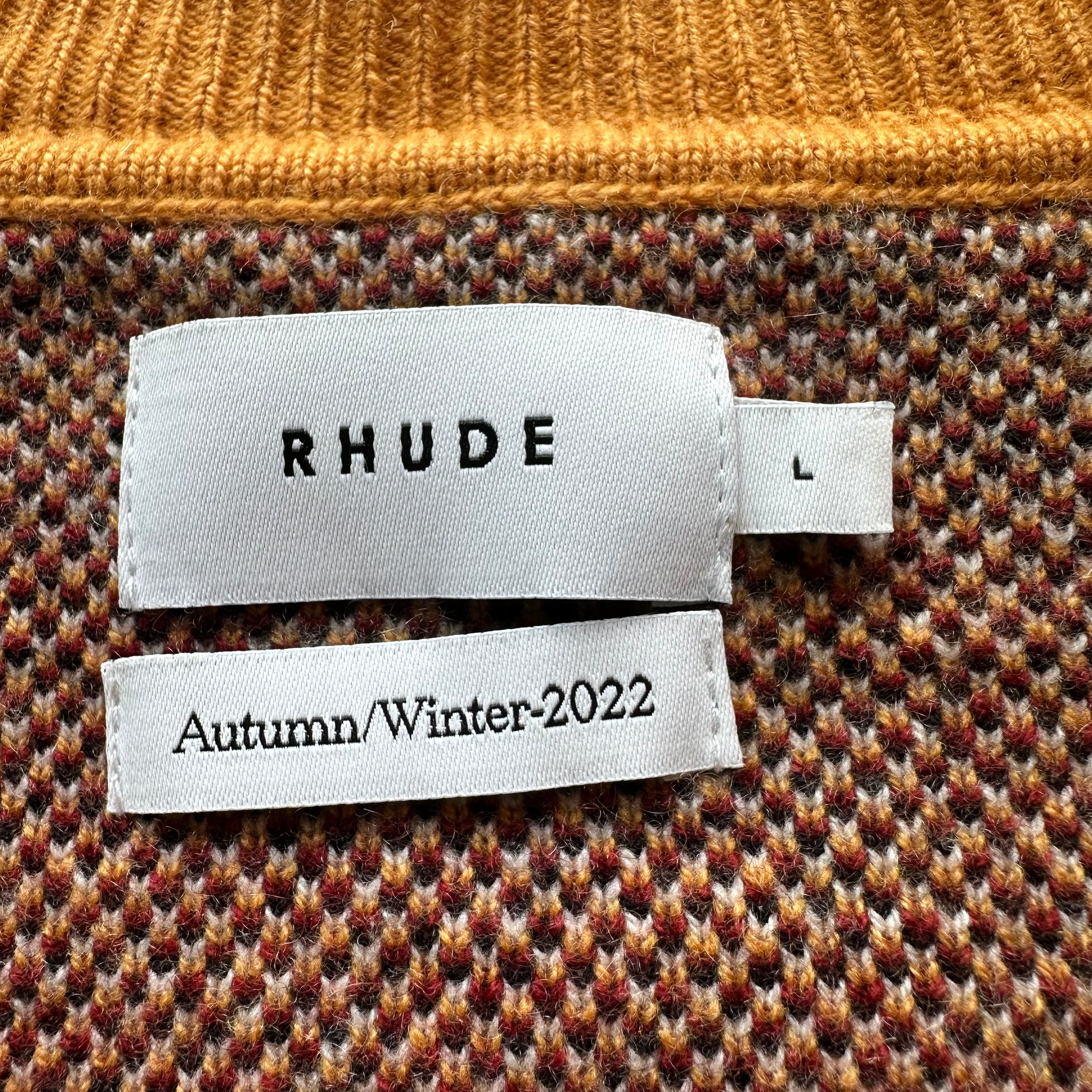 XL Rhude Intarsia Knit Sweater