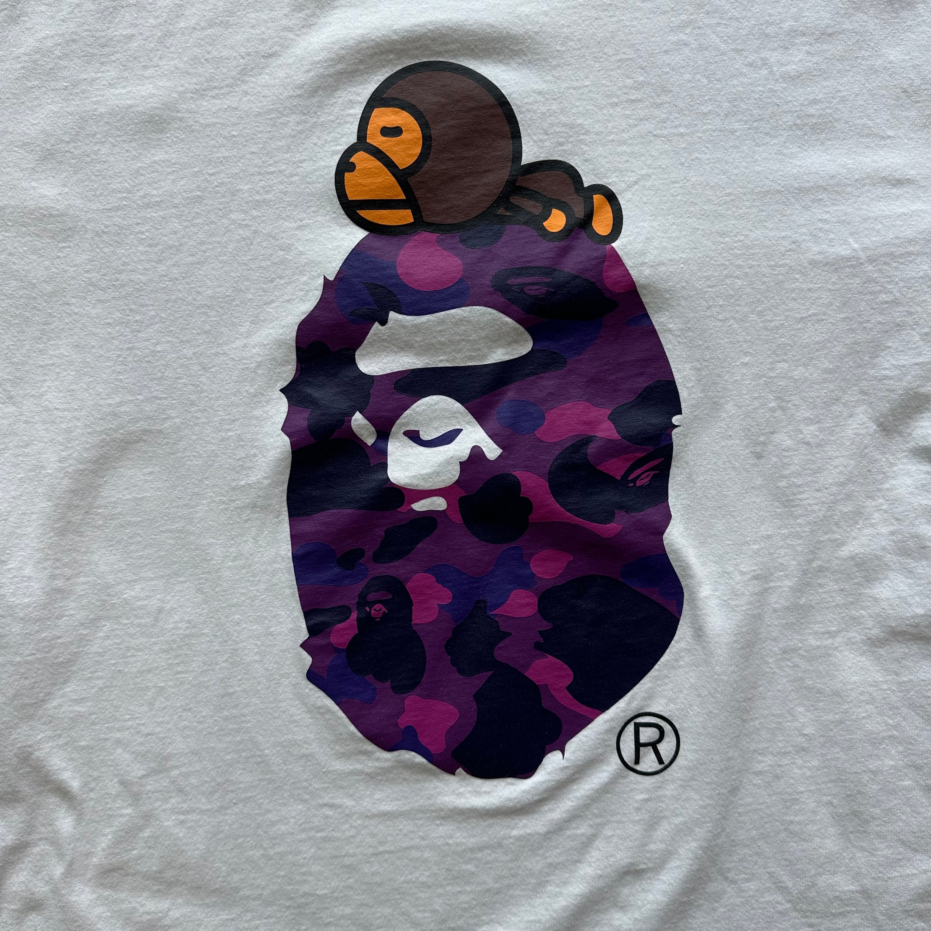 XXXL Bape Purple Logo Tee