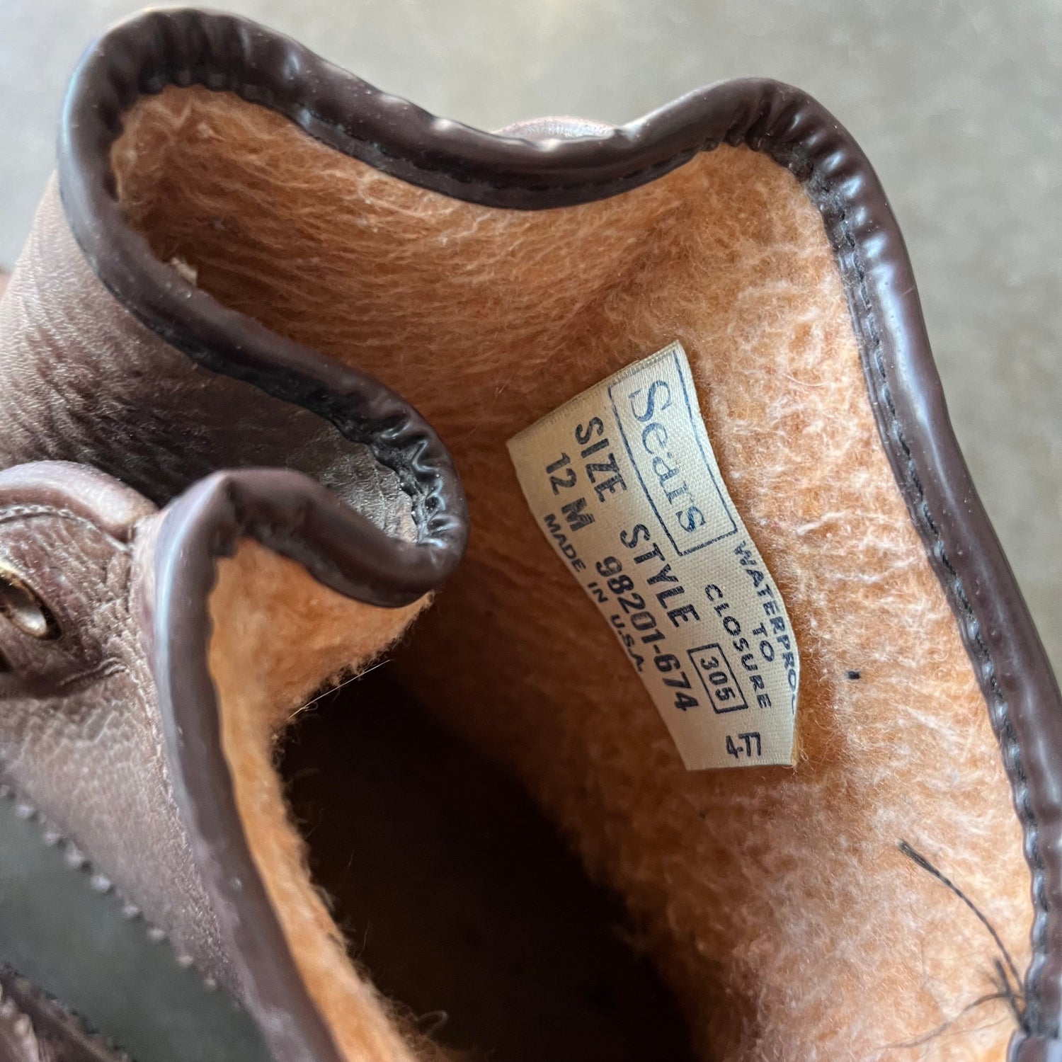 12 Used 1970s Sears Waterproof Boots