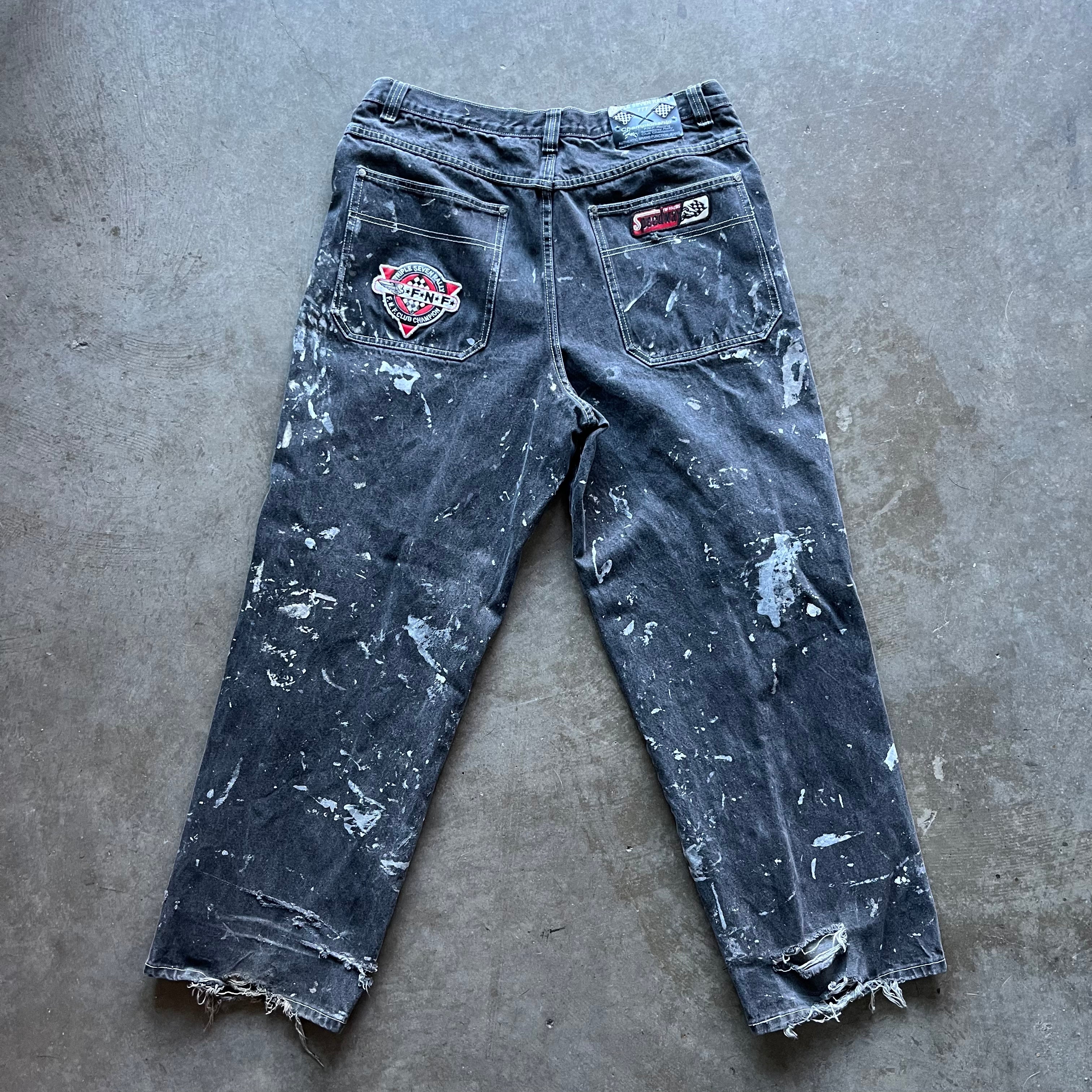 38x32 00s Splatter Racing Jeans