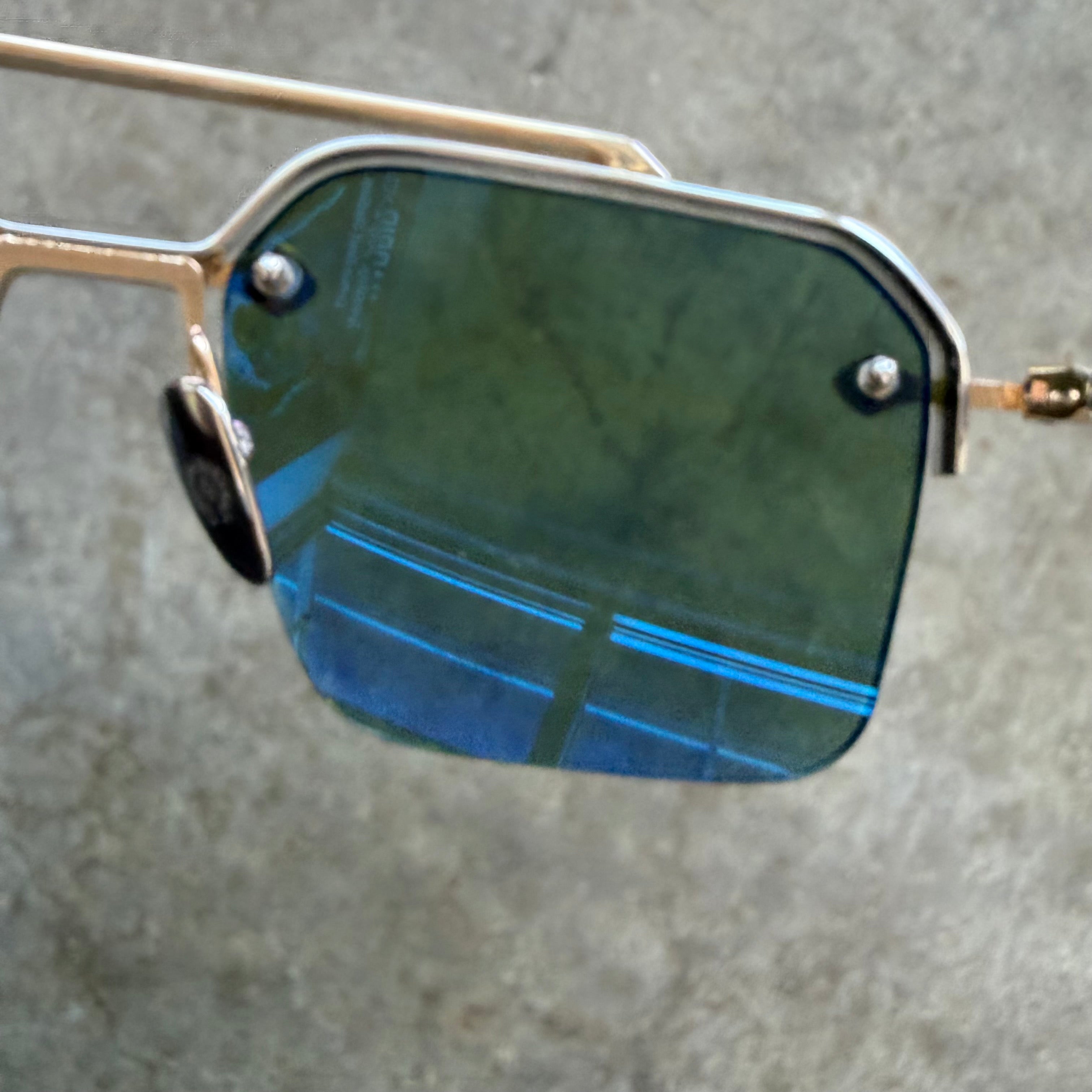 Chrome Hearts Bidi Esem Gold/Green Glasses