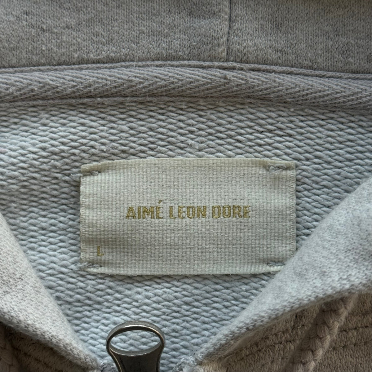 L ALD Roses Gray Zipup