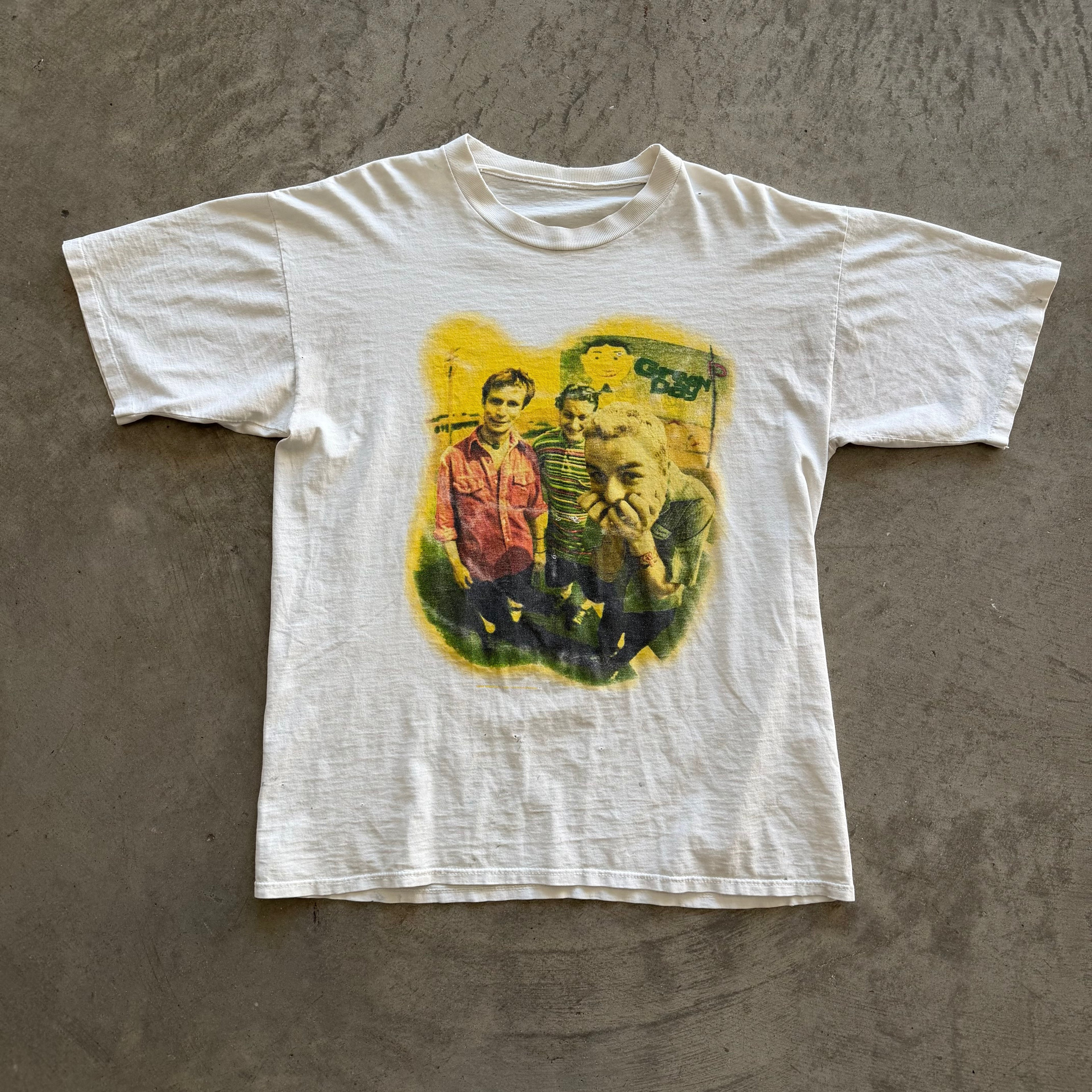 XL 94 Green Day Dookie Tour Tee White