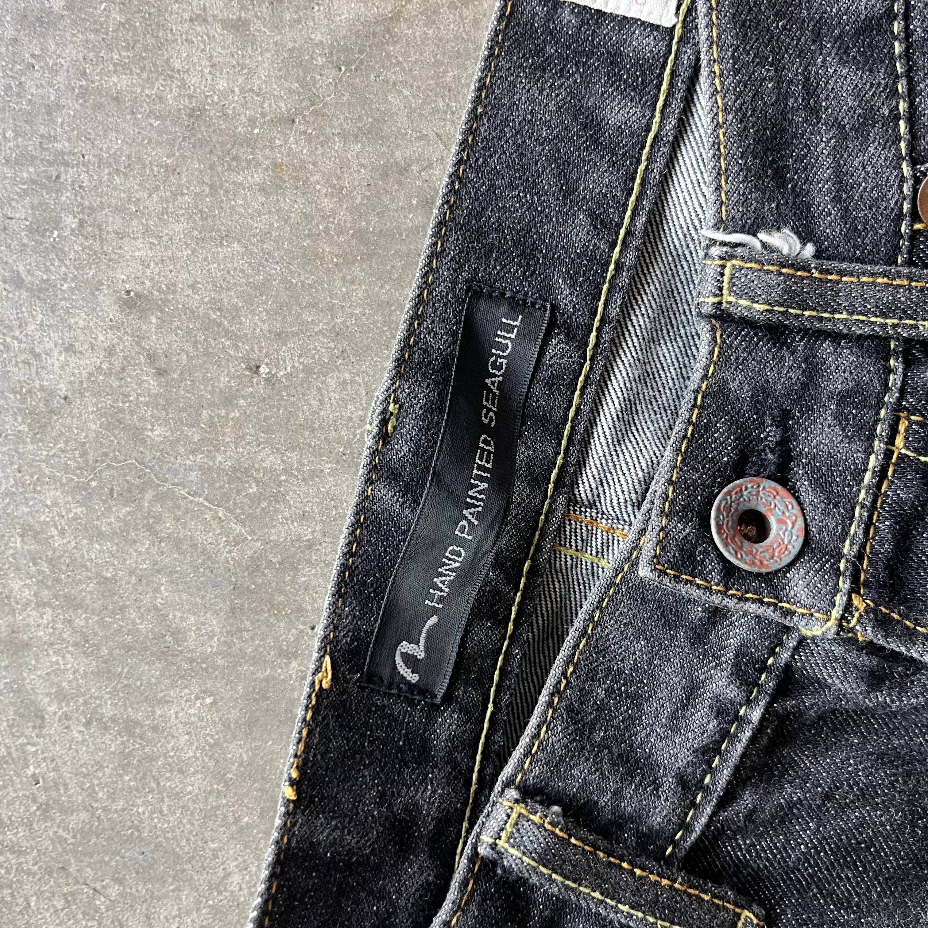 33x32 Hand Painted Evisu Jeans