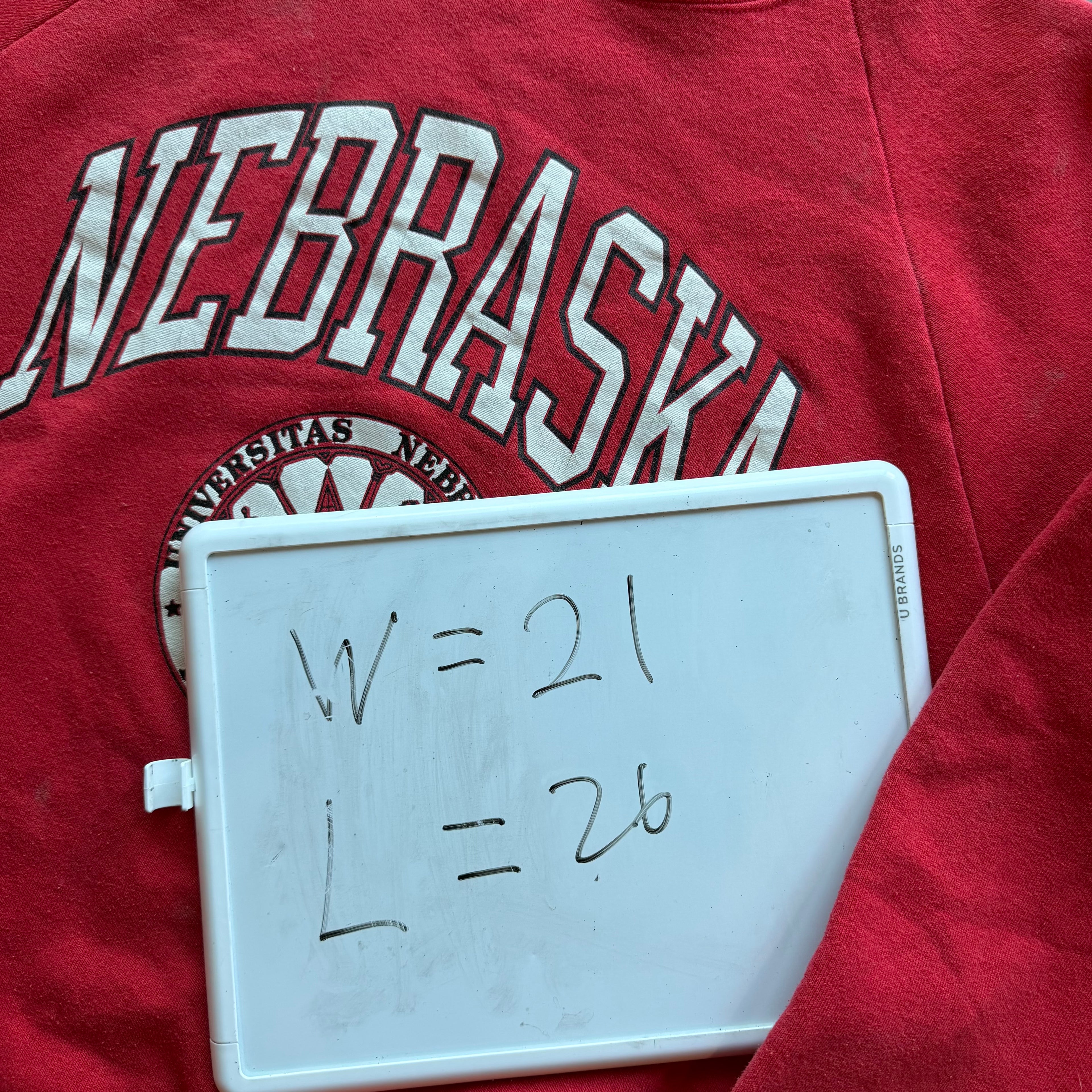L 80s Nebraska Crewneck