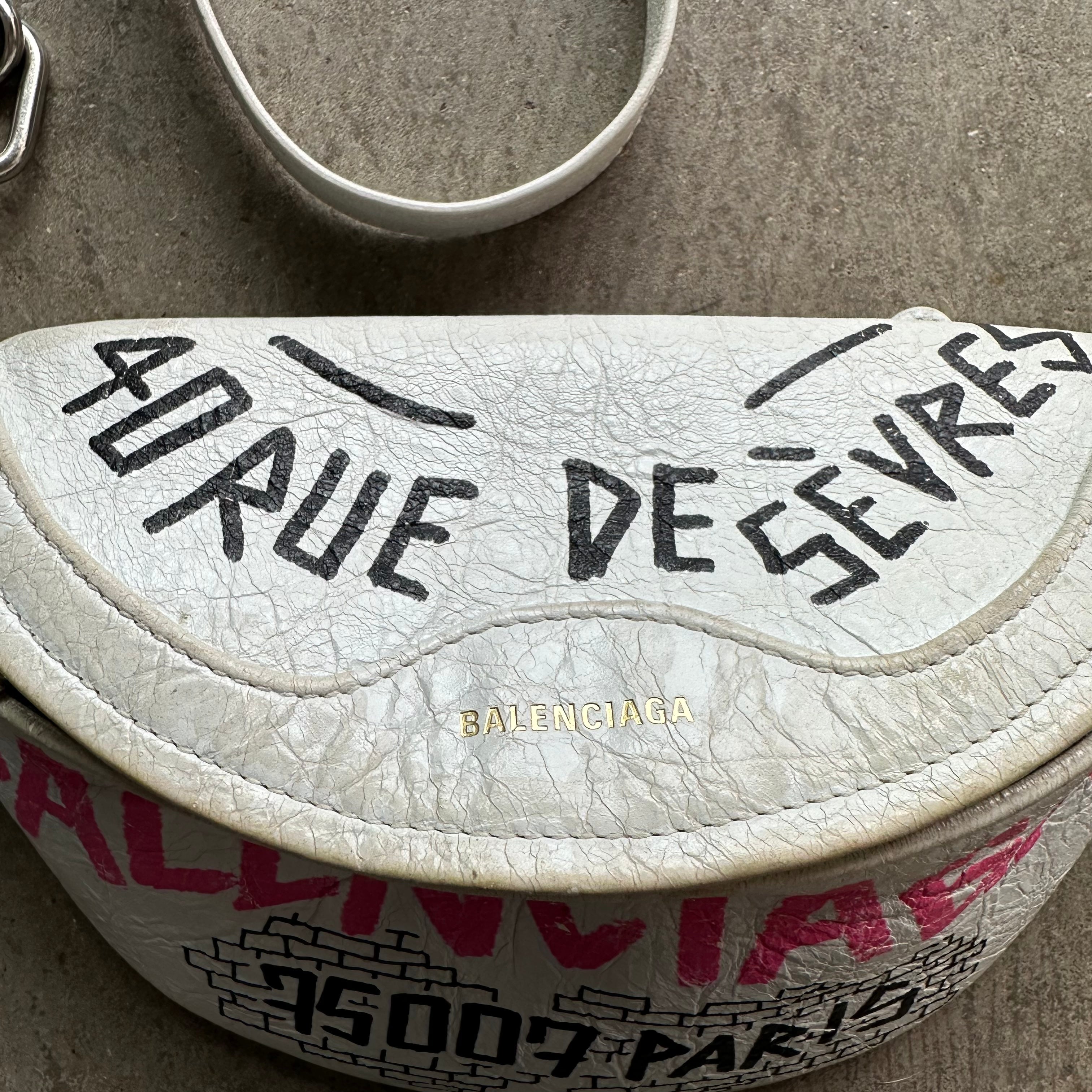 Balenciaga Souvenir Graffiti Belt Bag