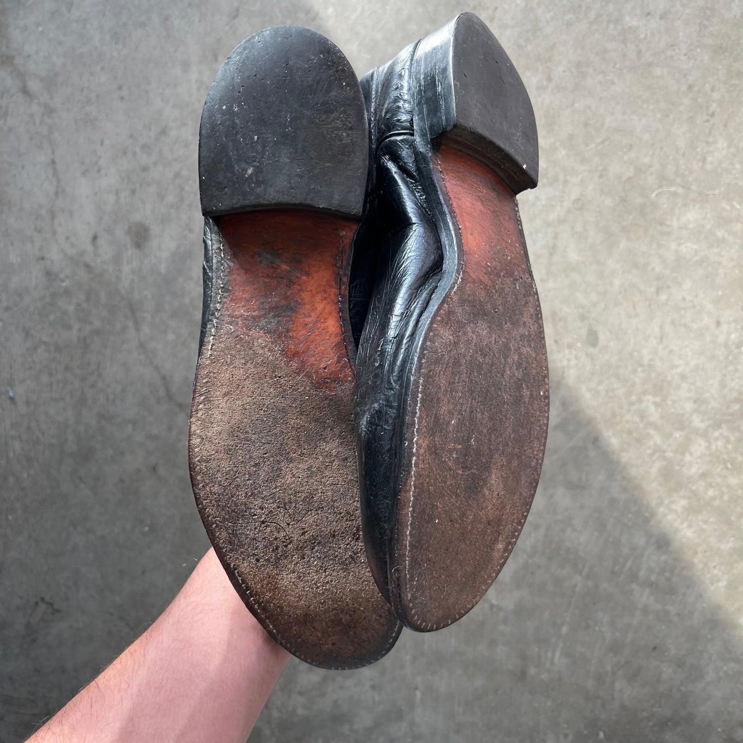 10.5 Used Smooth Ostrich Justin Boots