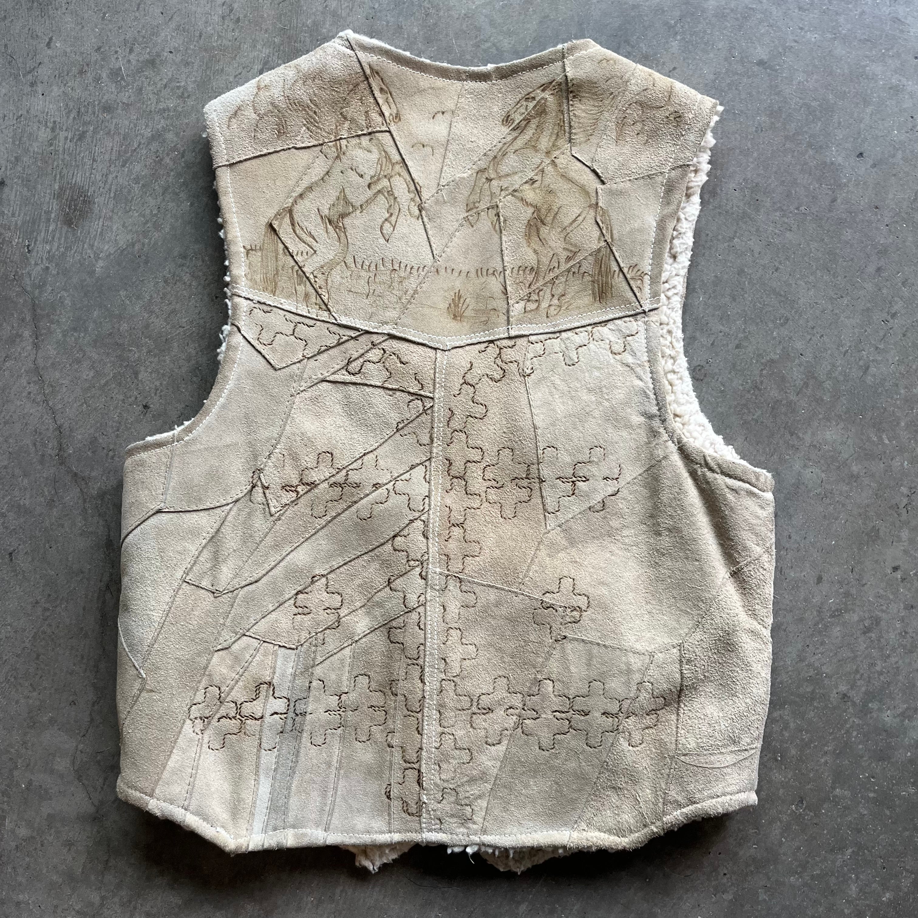 L 80s Horse Vest