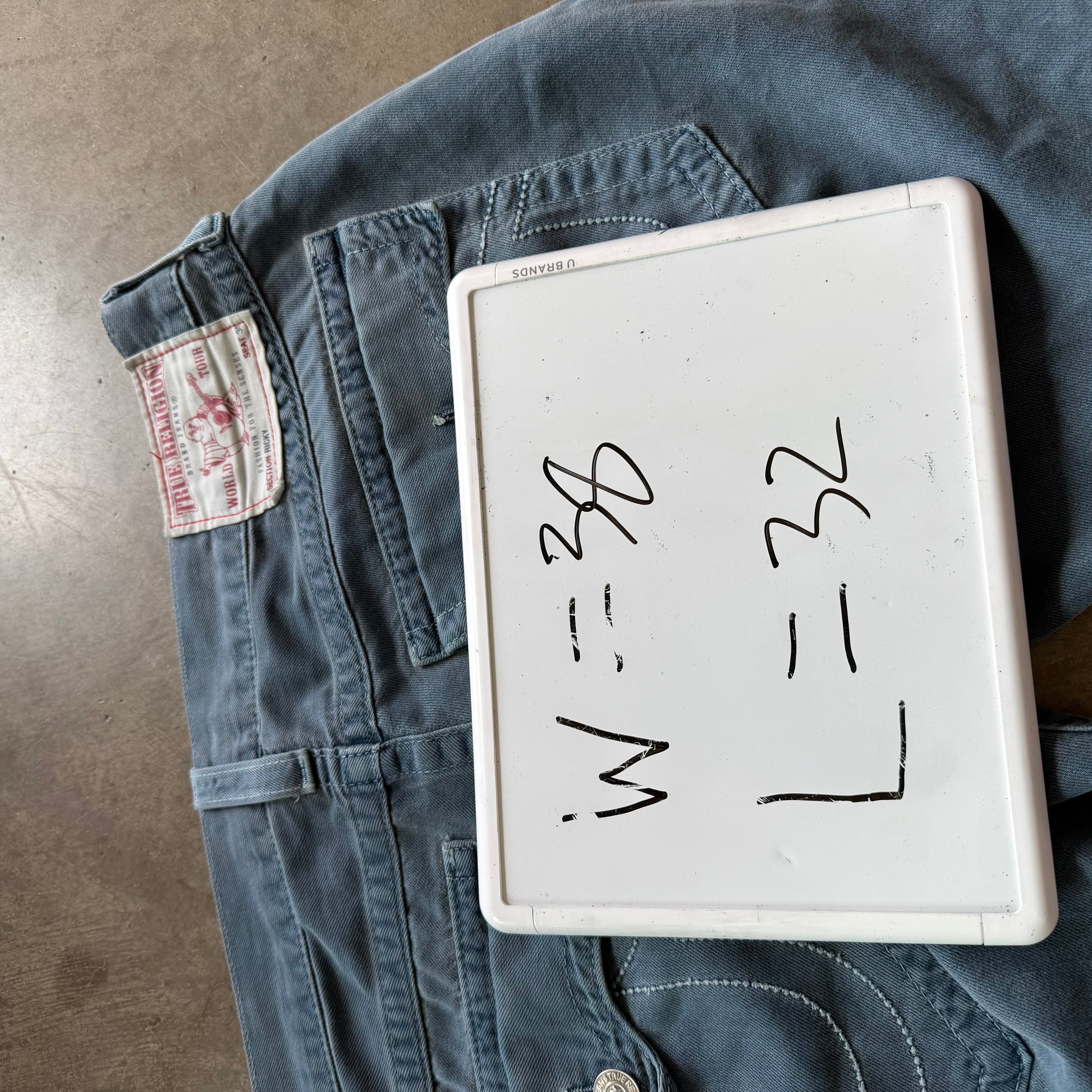 38x32 Faded True Religion Jeans