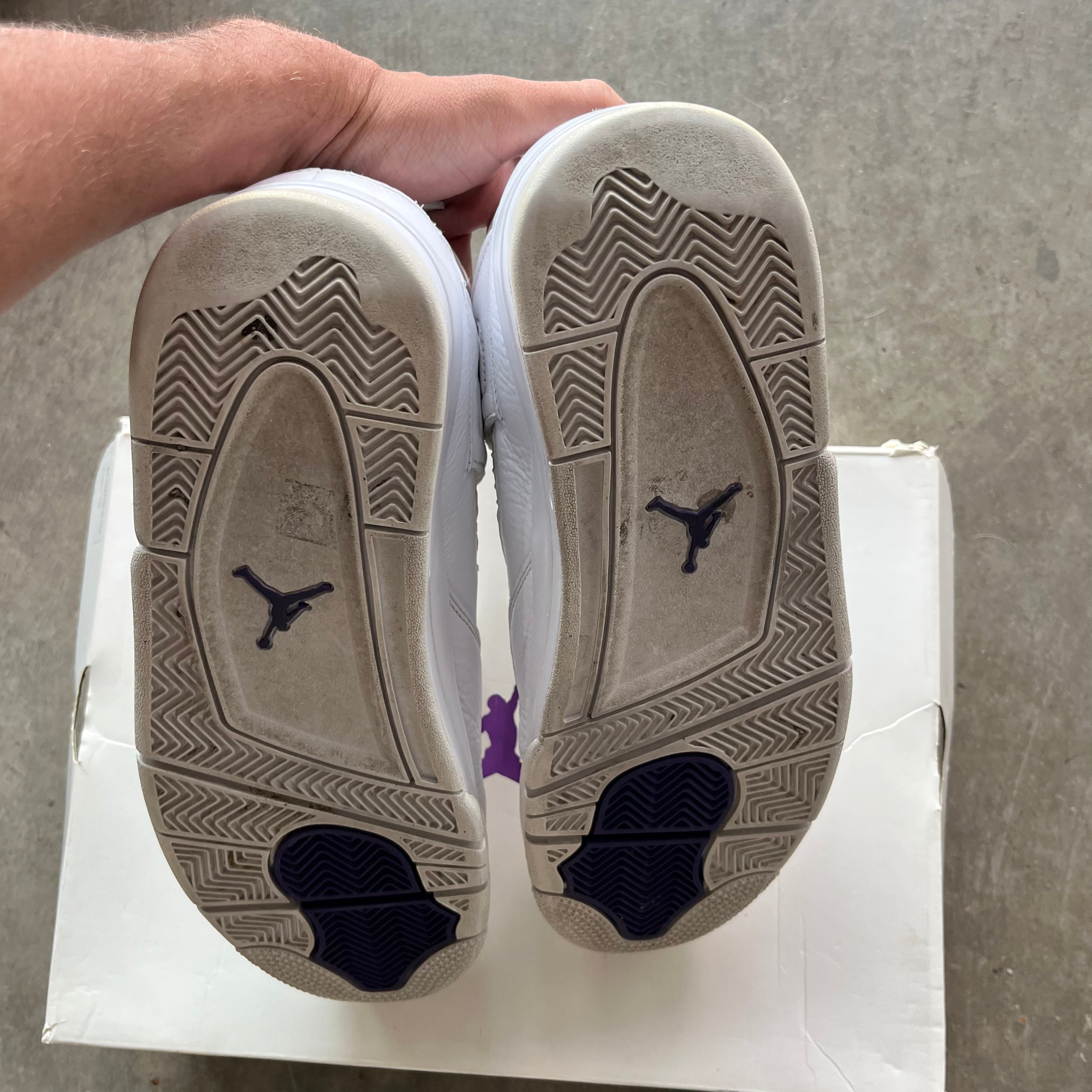 11 Used Jordan 4 Purple Metallic