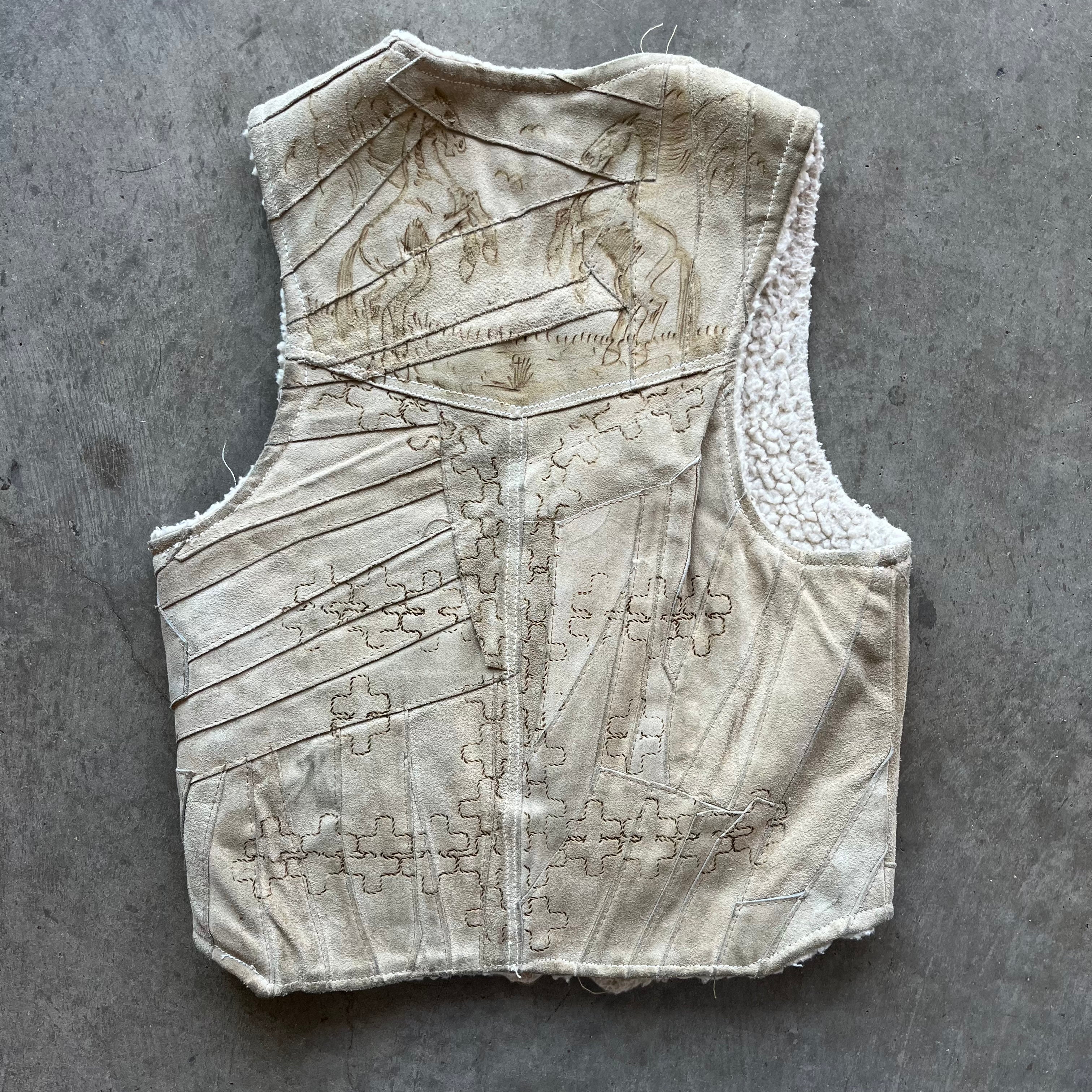 M 90s Suede Horse Vest