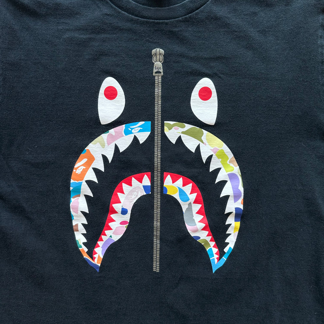L Bape Zipper Tee